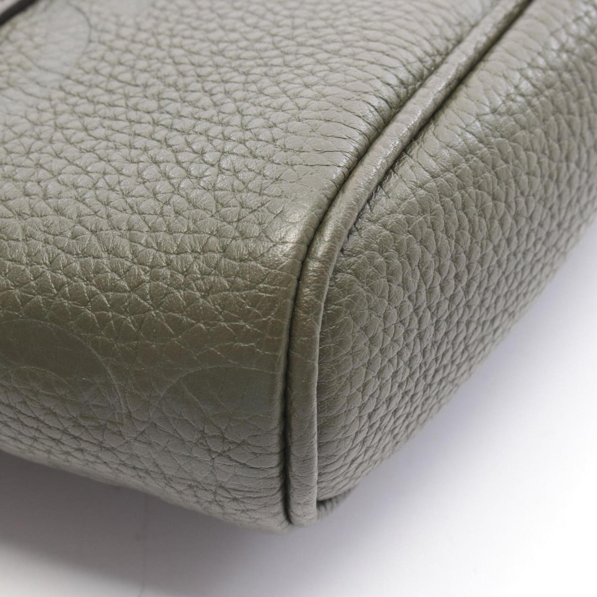 Gucci Khaki Leather Messenger Bag Shoulder Bag (Pre-Owned)
