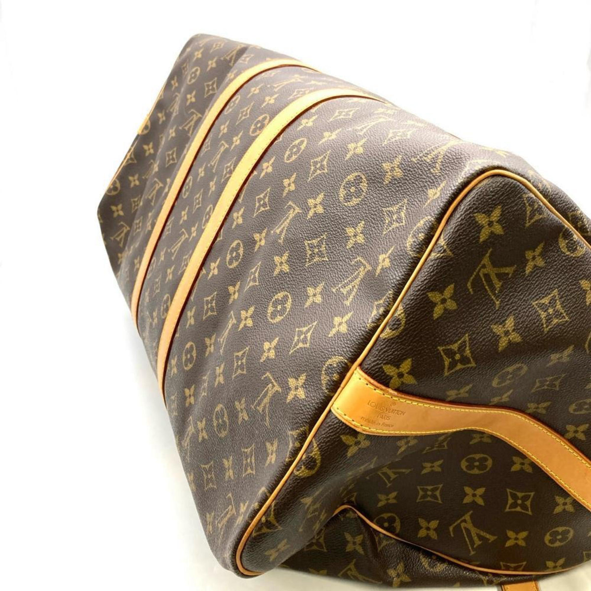 Louis Vuitton Monogram Brown Monogram Leather Boston Bag (Pre-Owned)