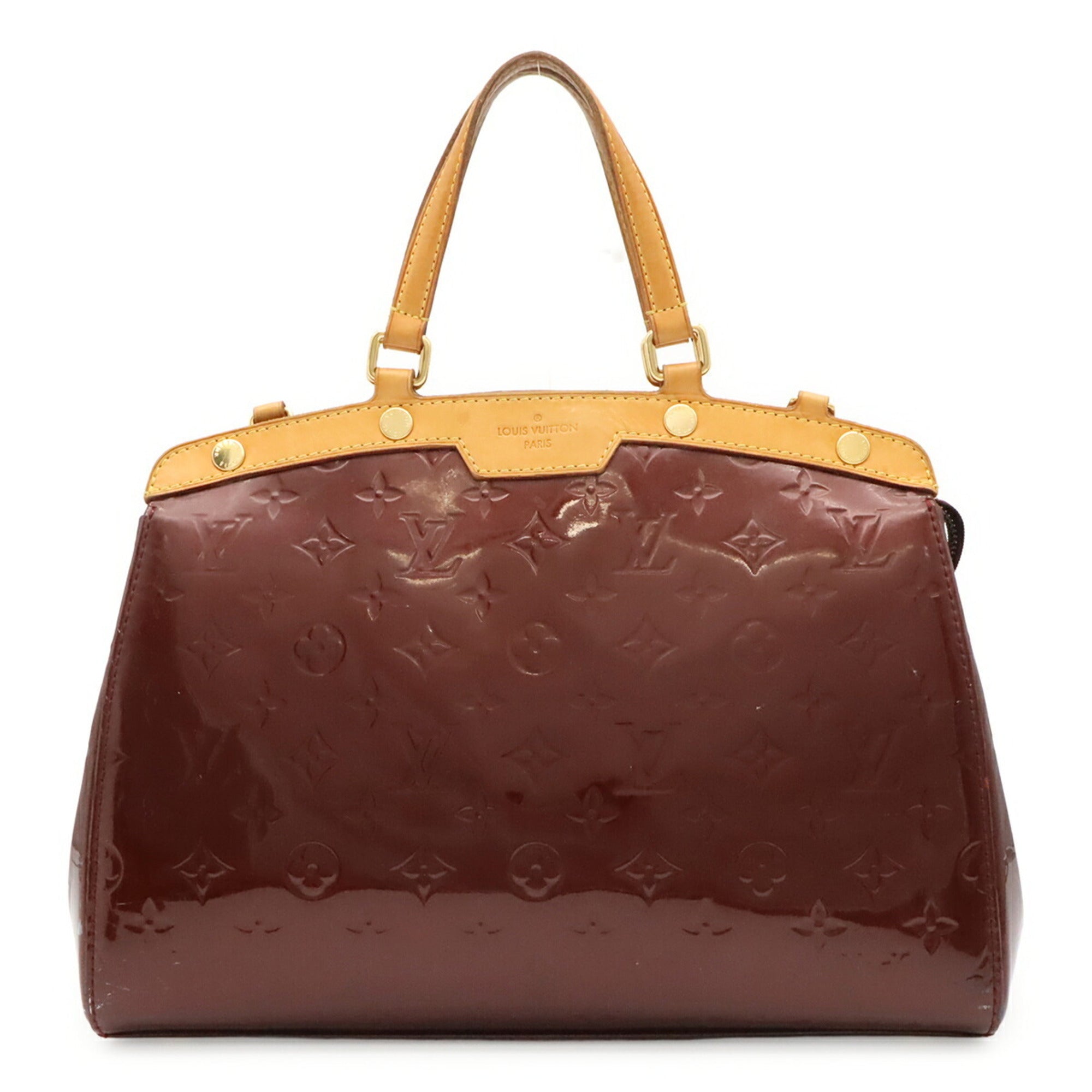 Louis Vuitton Rouge Fauviste Monogram Vernis Handbag Tote Bag (Pre-Owned)