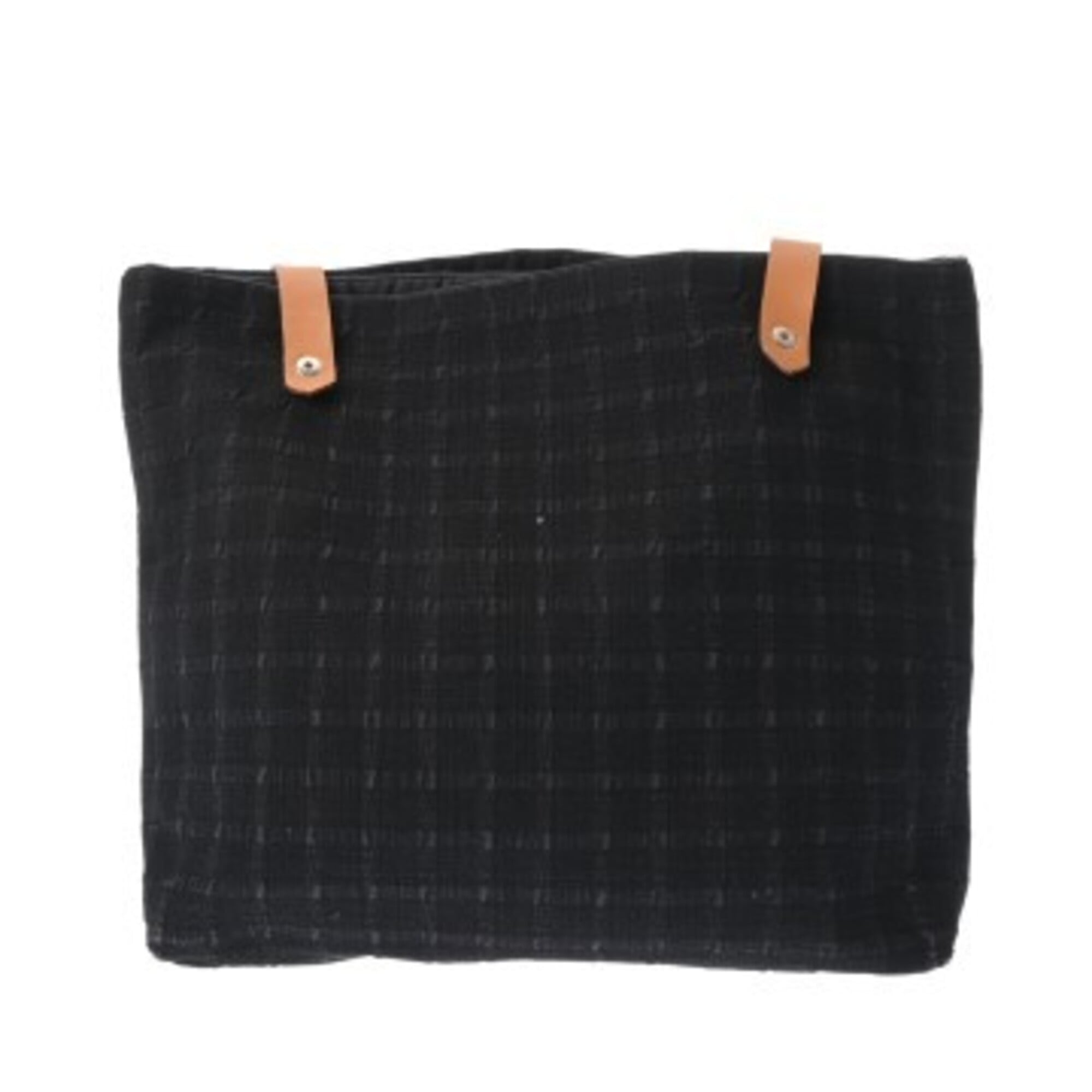 Hermes Black Canvas Tote Bag (Pre-Owned)