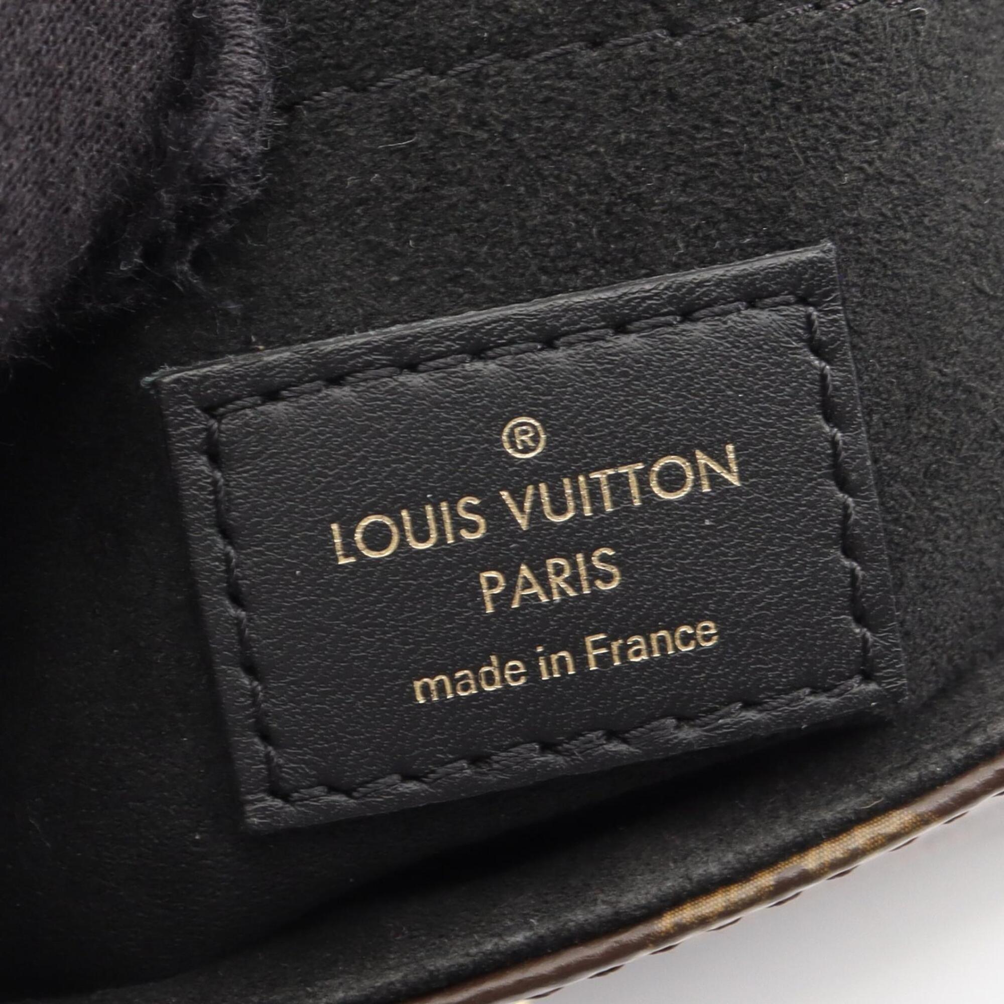 Louis Vuitton Black Brown Monogram Noir Coated Canvas Leather Handbag (Pre-Owned)