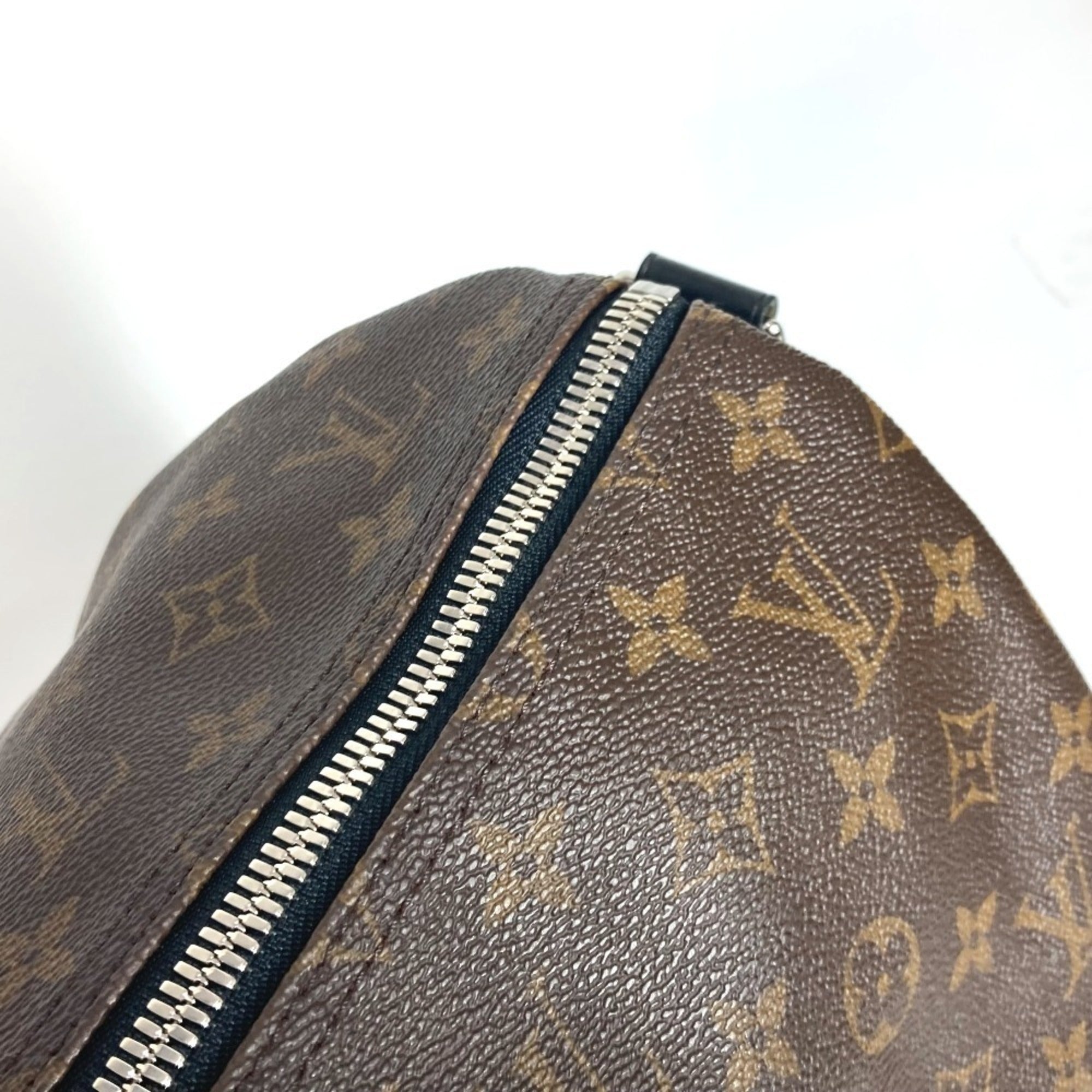 Louis Vuitton Monogram Macassar Black Brown Boston Bag Shoulder Bag (Pre-Owned)