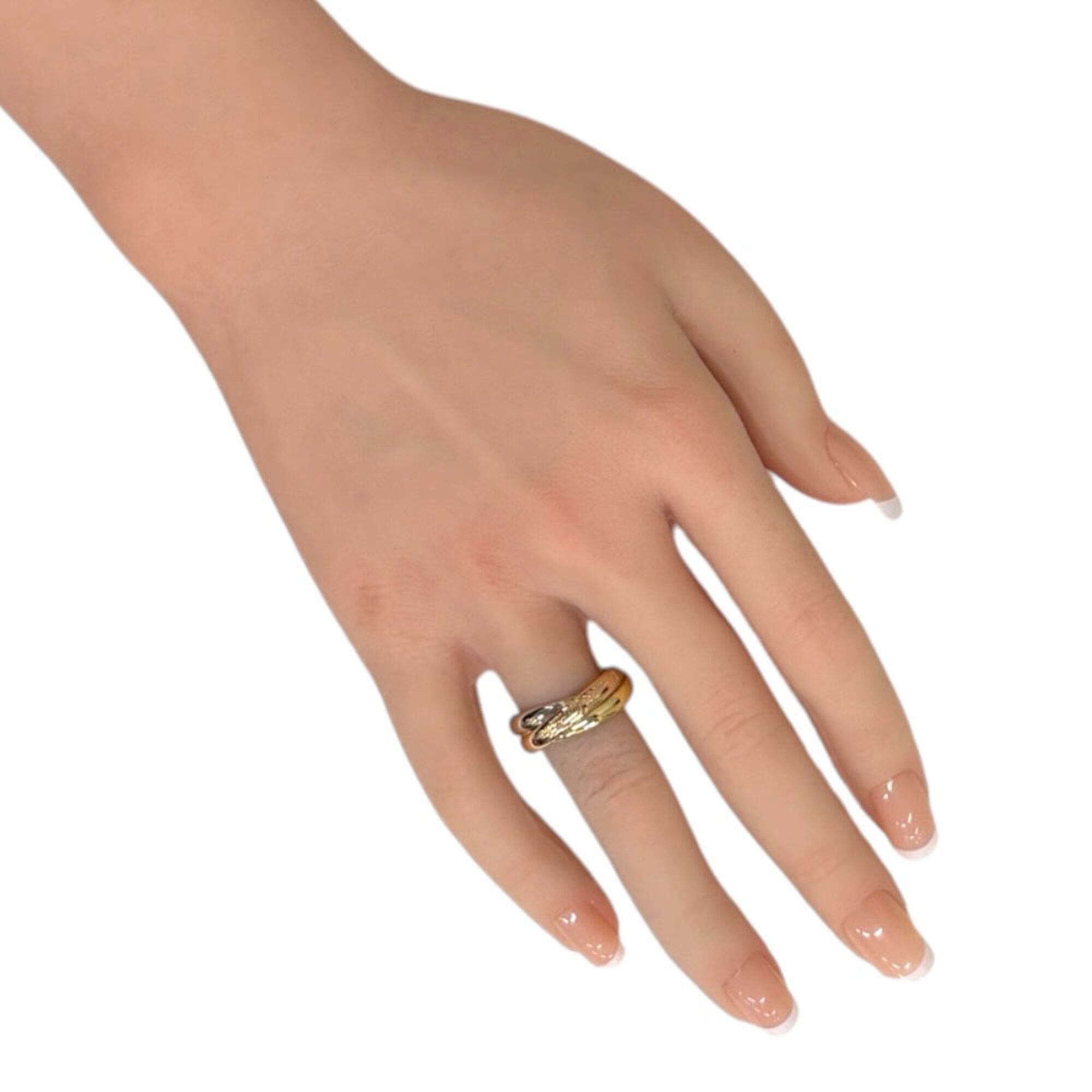 Cartier Gold Silver Pink Gold Yellow Gold (18K) Pink Gold (18K) White Gold (18K) Band Ring (Pre-Owned)