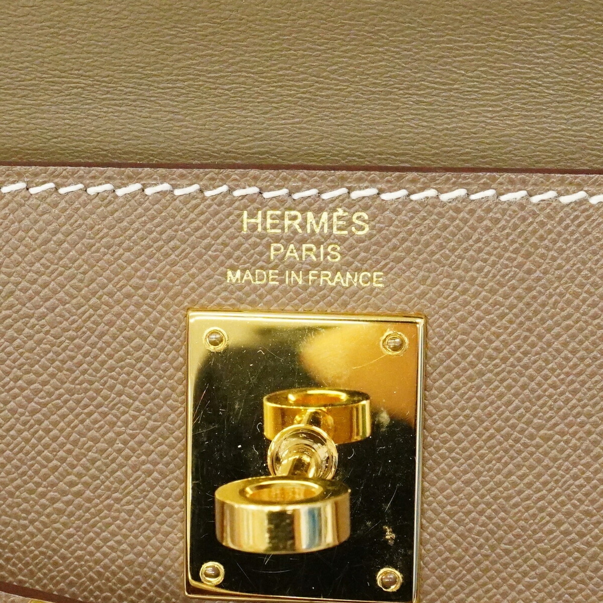 Hermes Etoupe Gray Shoulder Bag (Pre-Owned)