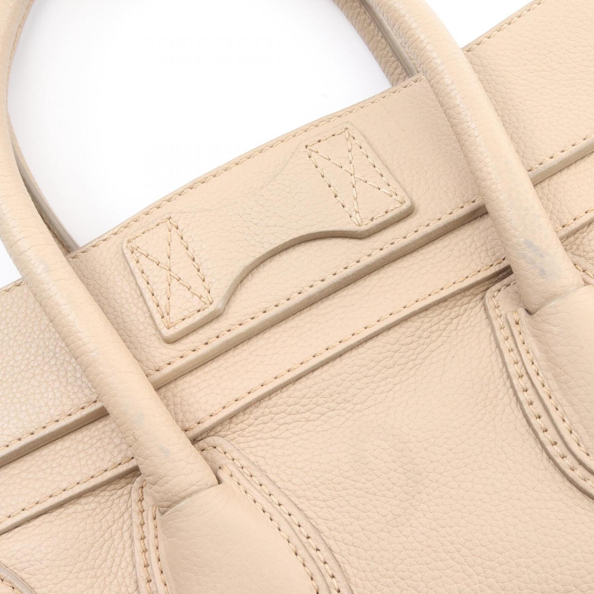 Celine Beige Leather Handbag (Pre-Owned)