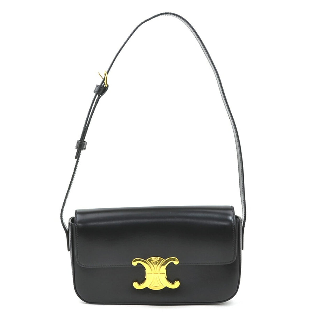 Celine Black Leather Shoulder Bag (Pre-Owned)
