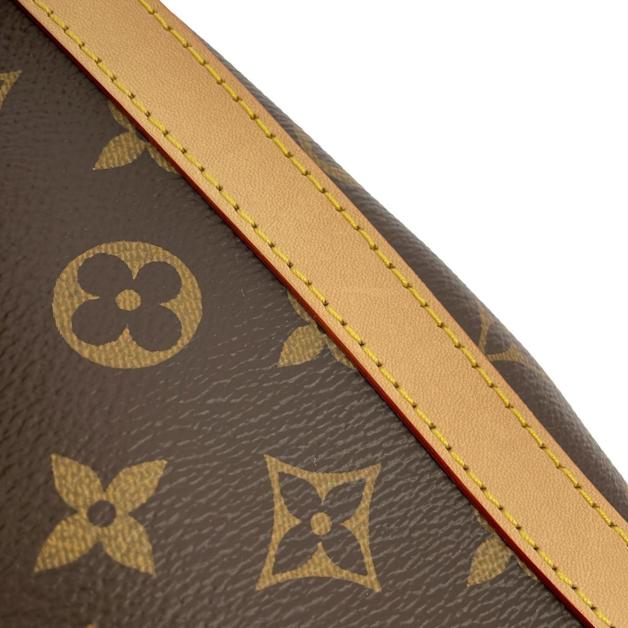 Louis Vuitton Marron Coated Canvas Shoulder Bag (Pre-Owned)
