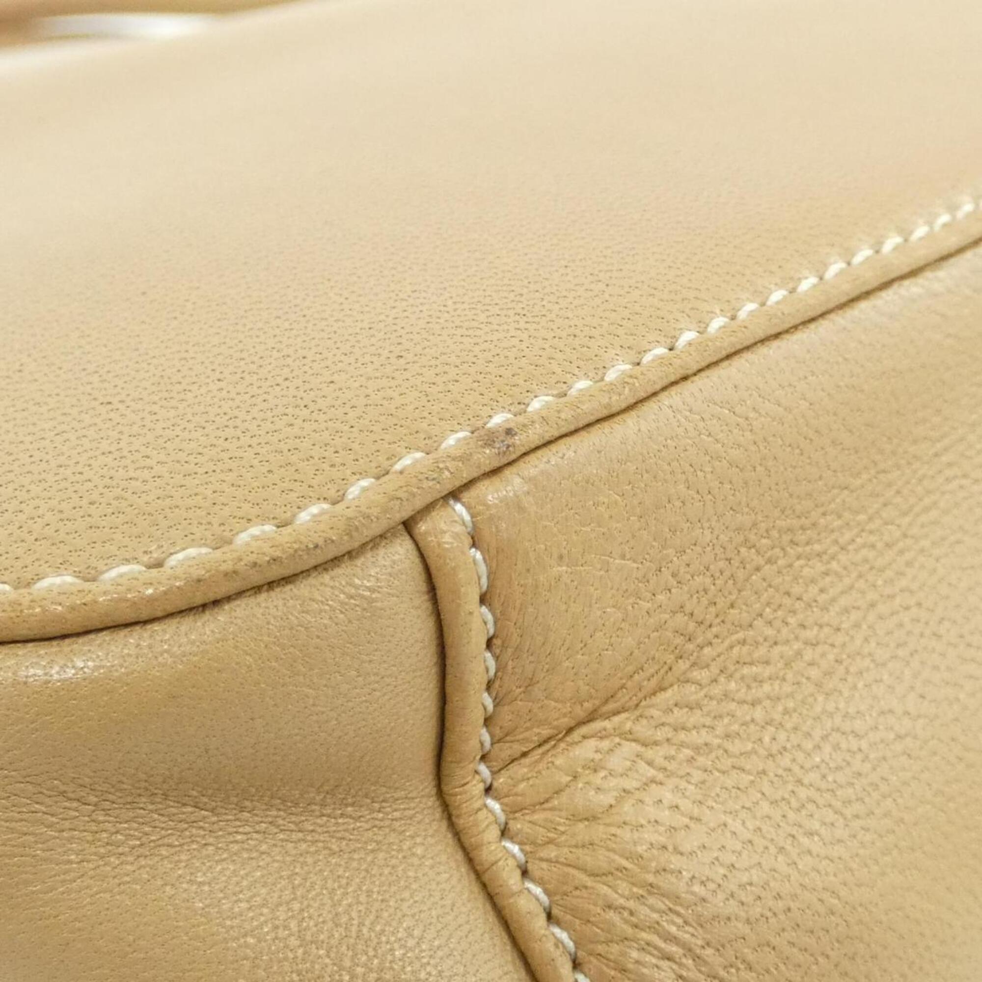 Loewe Beige Leather Handbag (Pre-Owned)