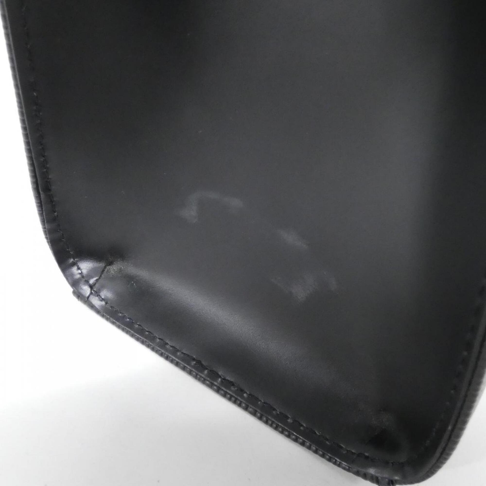 Louis Vuitton Black Leather Shoulder Bag (Pre-Owned)