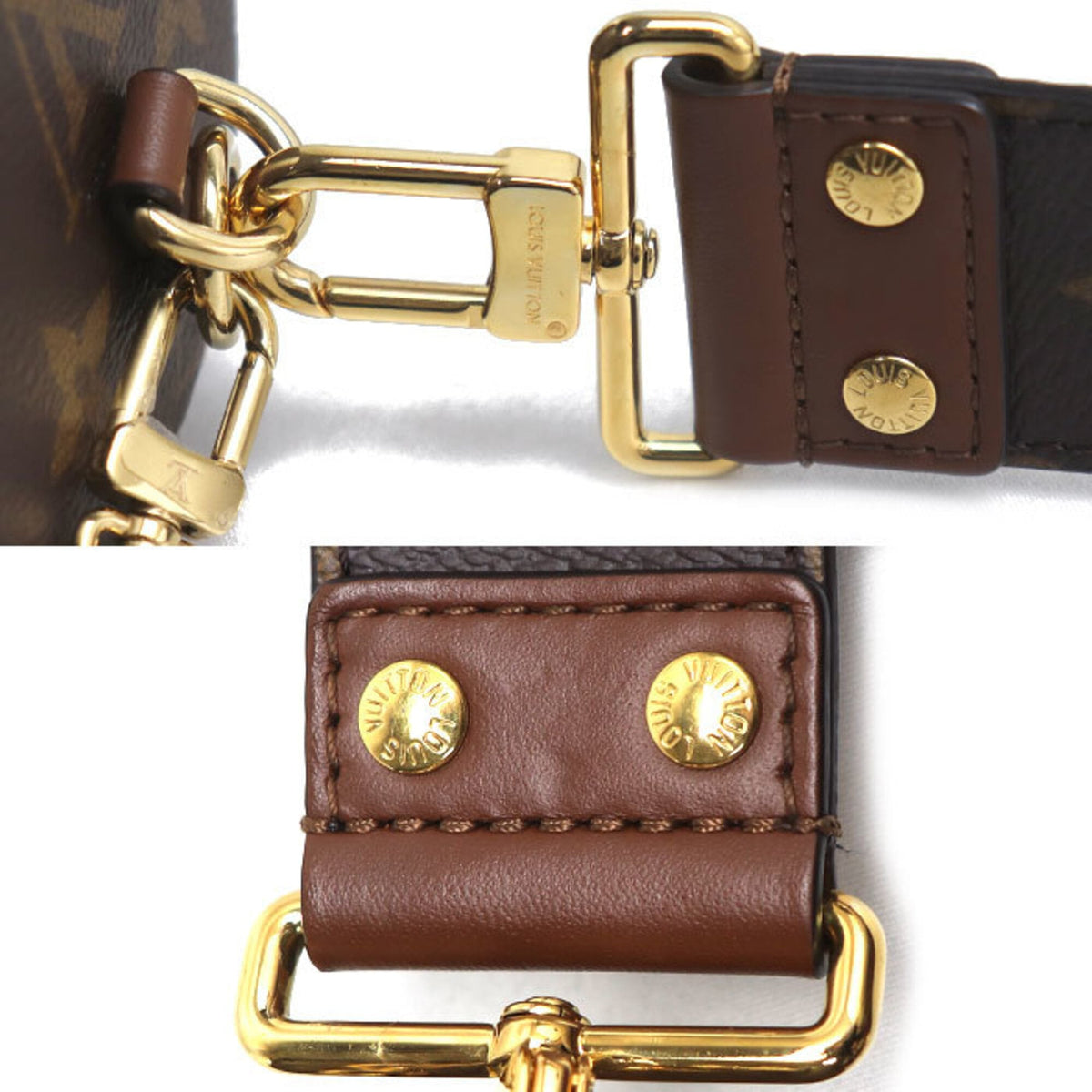 Louis Vuitton Gold Monogram Shoulder Bag (Pre-Owned)