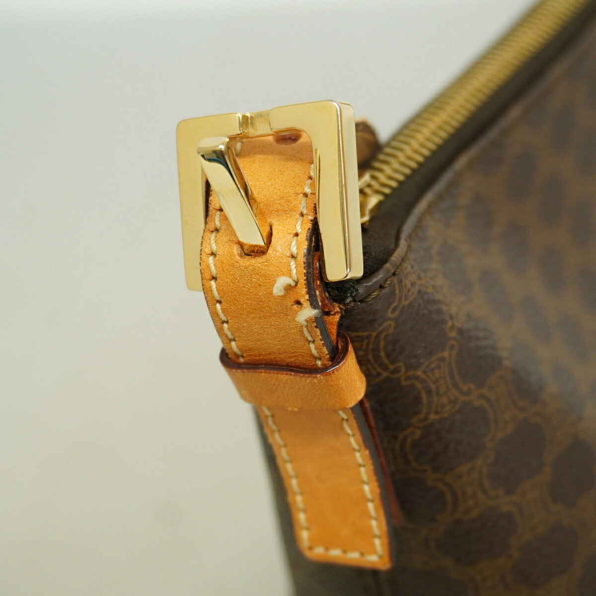 Celine Brown Pvc Handbag (Pre-Owned)