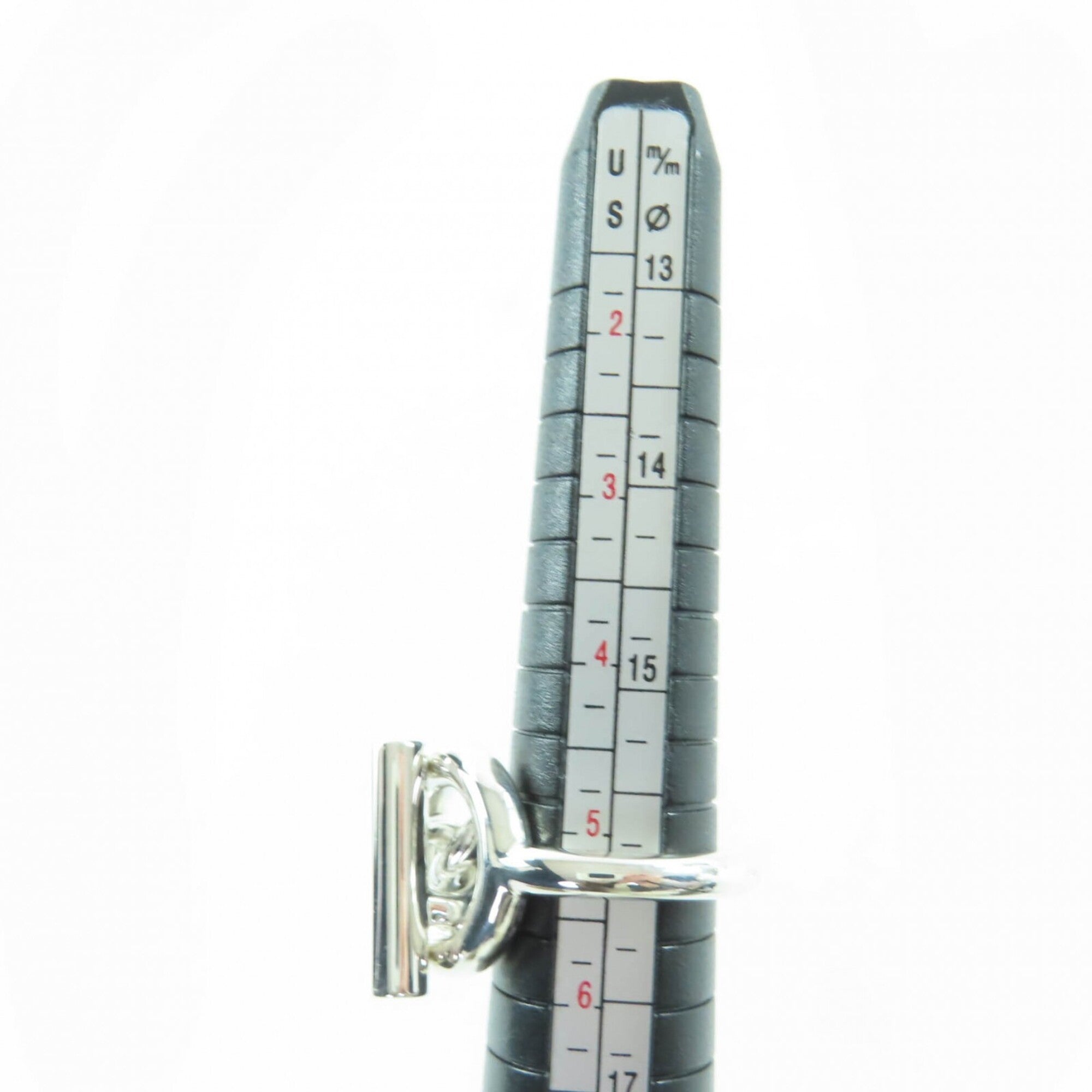 Hermes Silver 925 Band Ring (Pre-Owned)