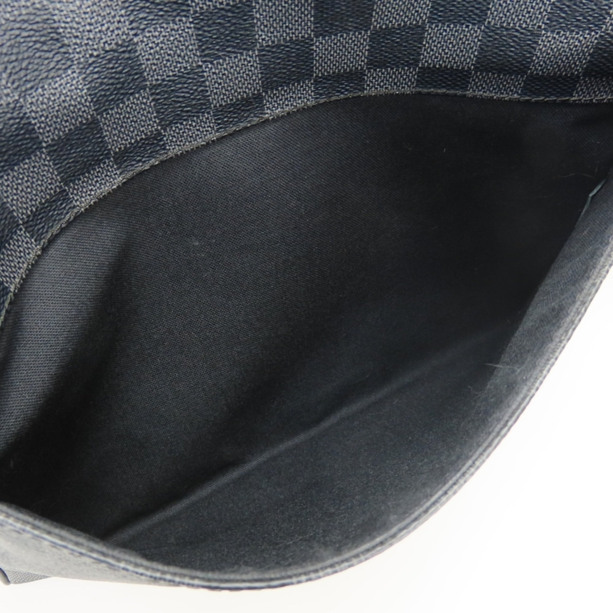 Louis Vuitton Black Gray Damier Graphite Shoulder Bag (Pre-Owned)