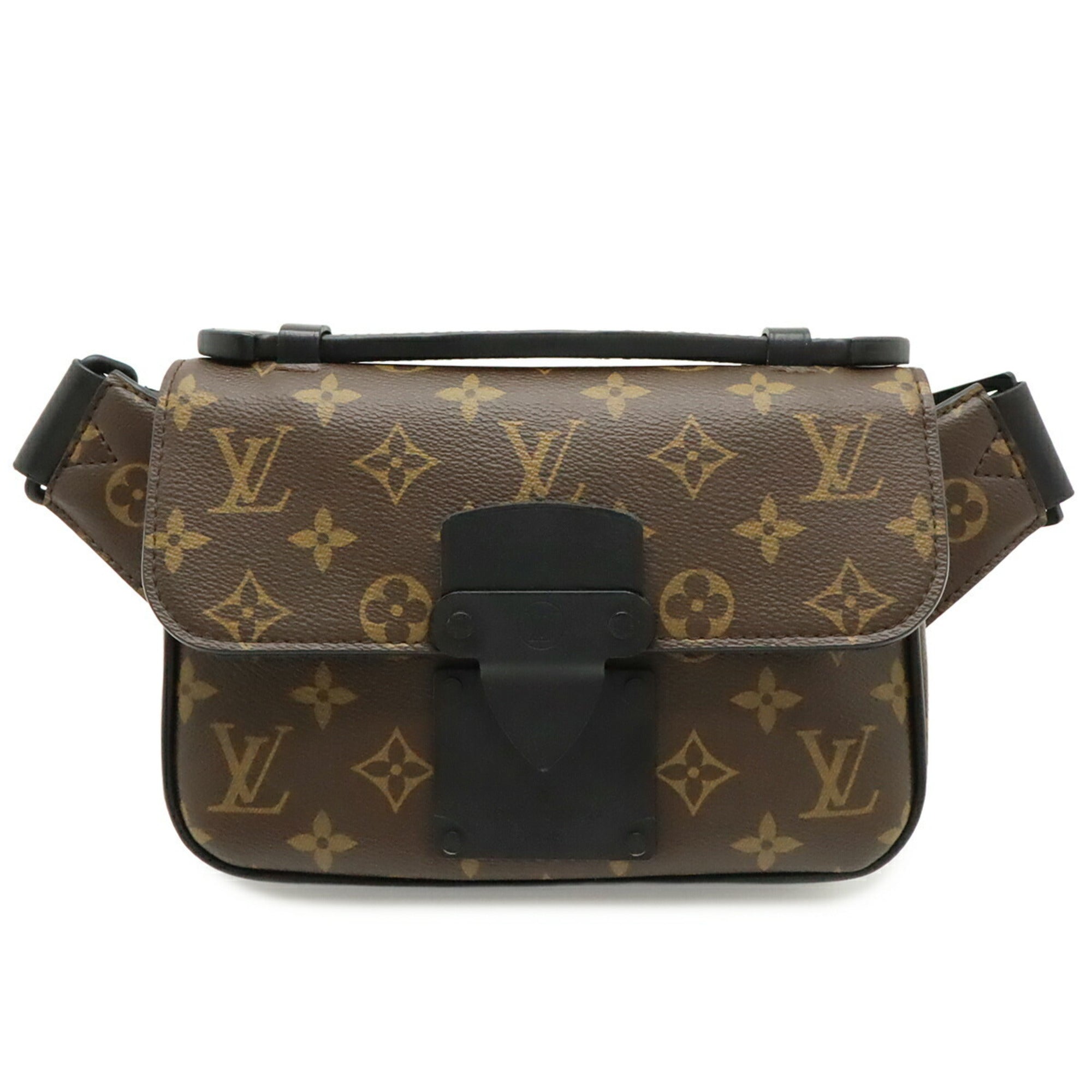 Louis Vuitton Noir Monogram Canvas Shoulder Bag Sling Bag (Pre-Owned)