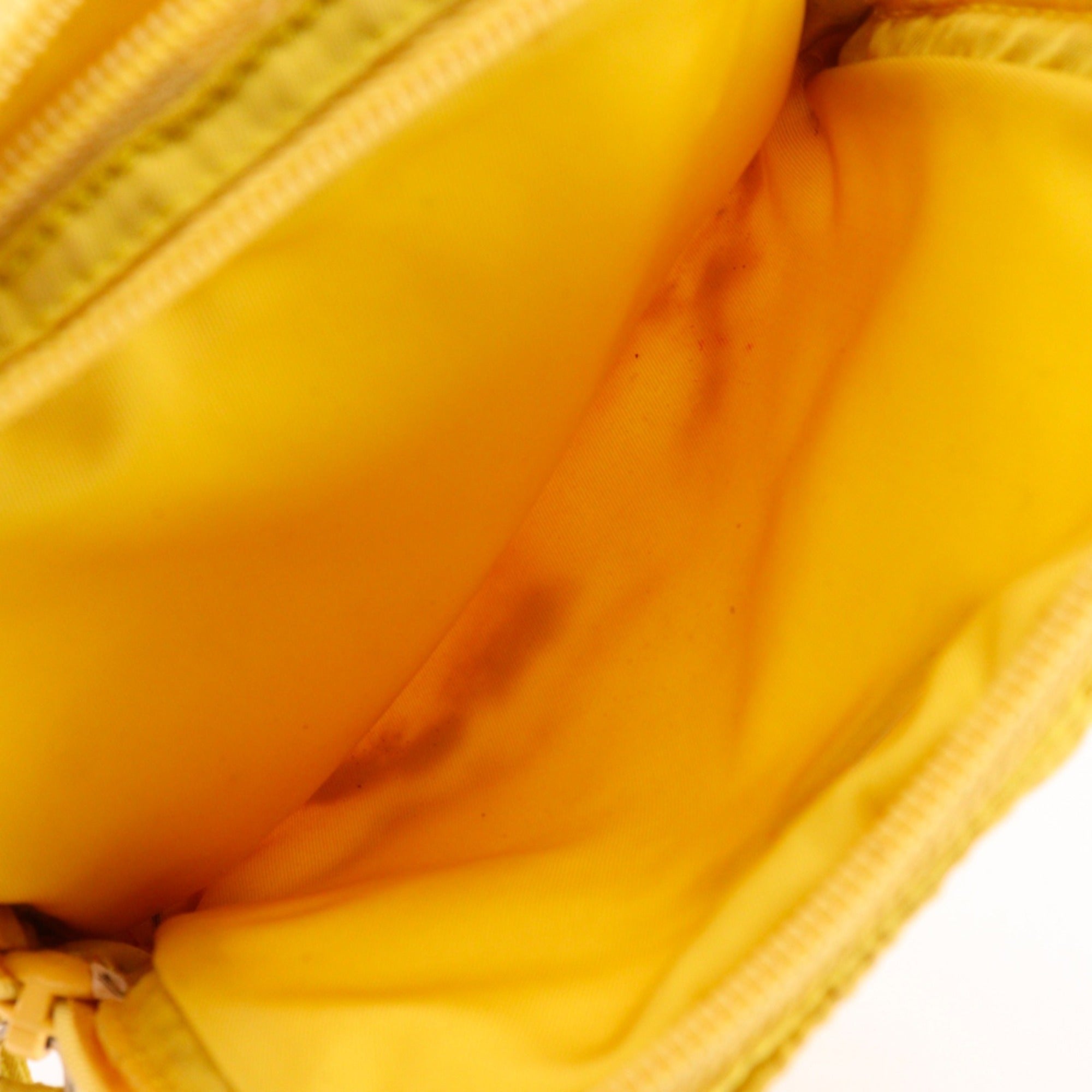 Prada Yellow Nylon Pouch (Pre-Owned)