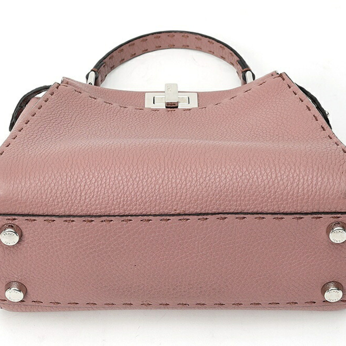 Fendi Peekaboo Leather Shoulder Bag (Pre-Owned)