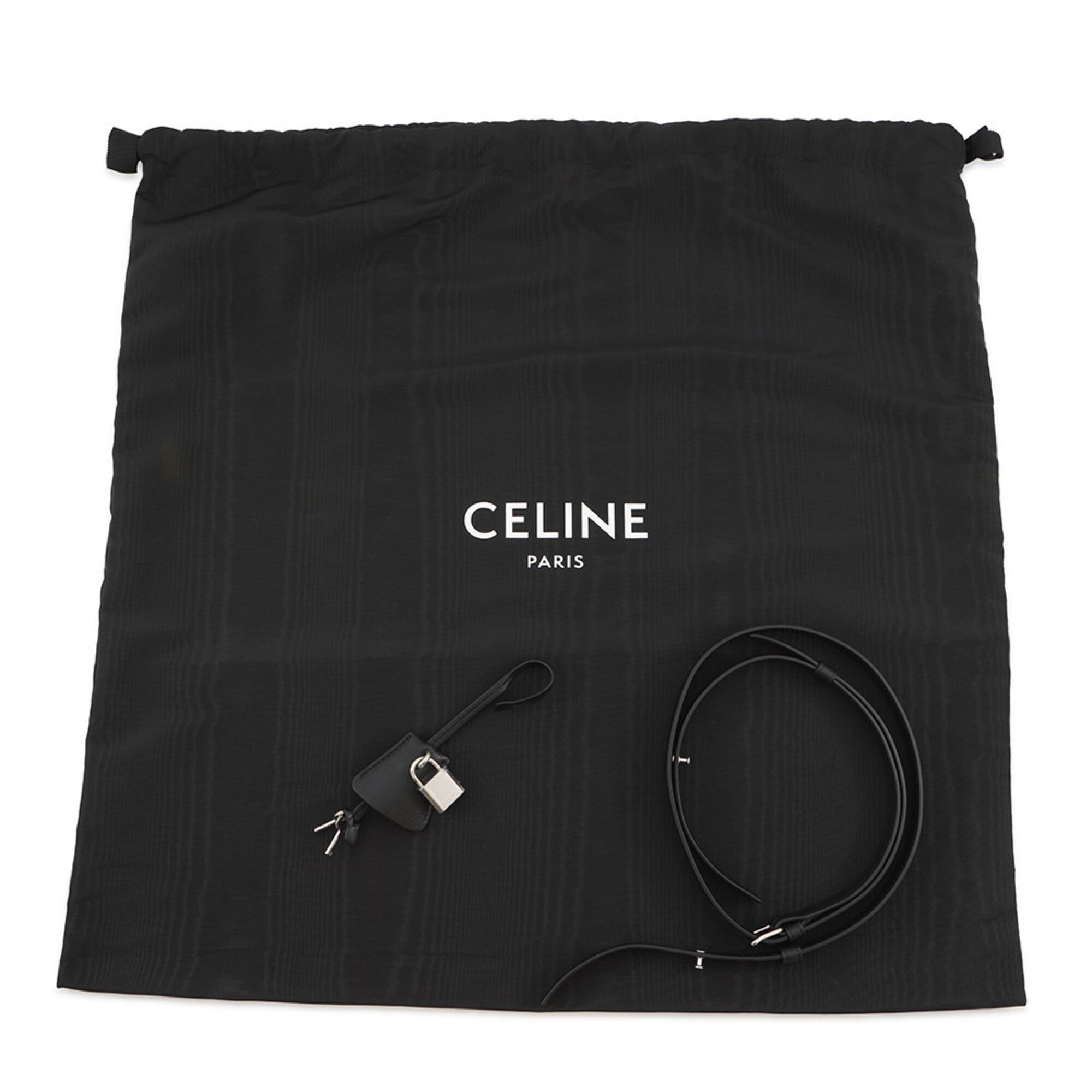 Celine Black Leather Handbag Tote Bag (Pre-Owned)