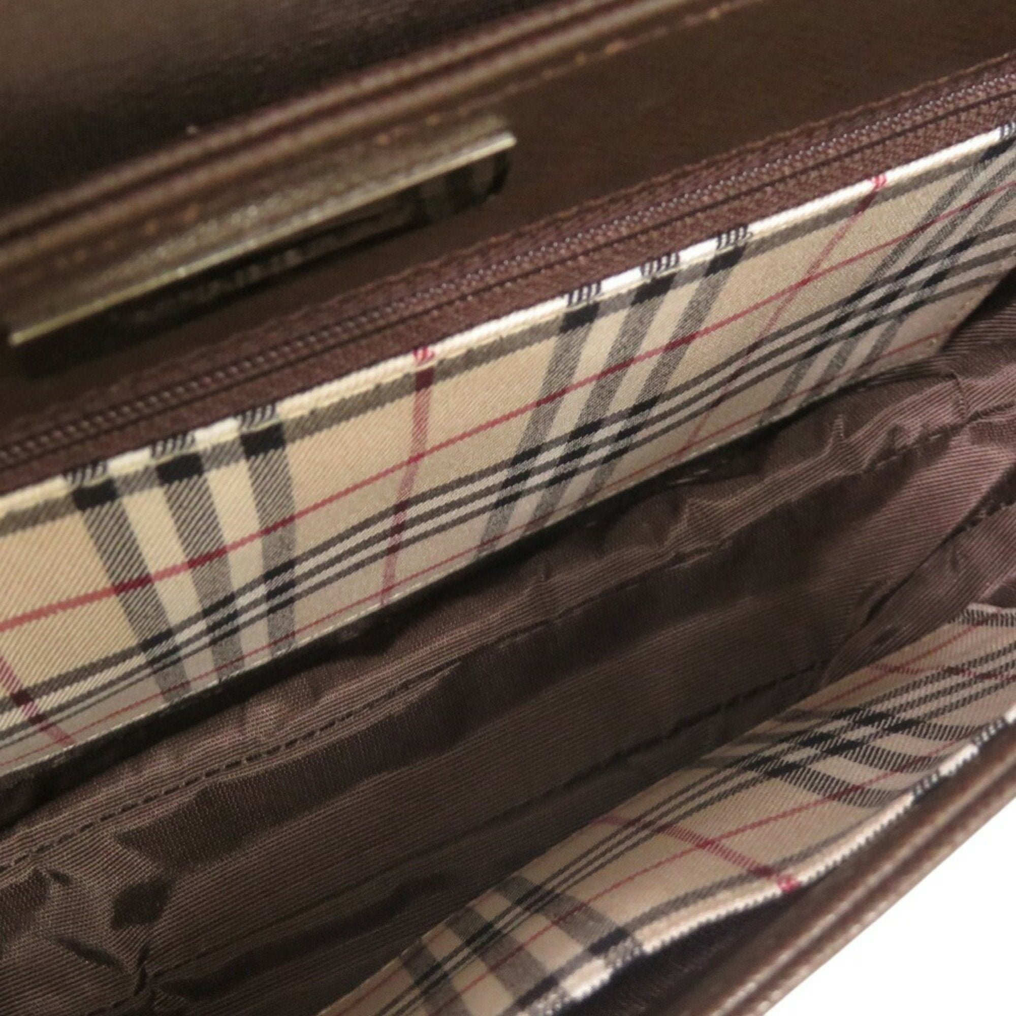 Burberry Brown Leather Handbag (Pre-Owned)