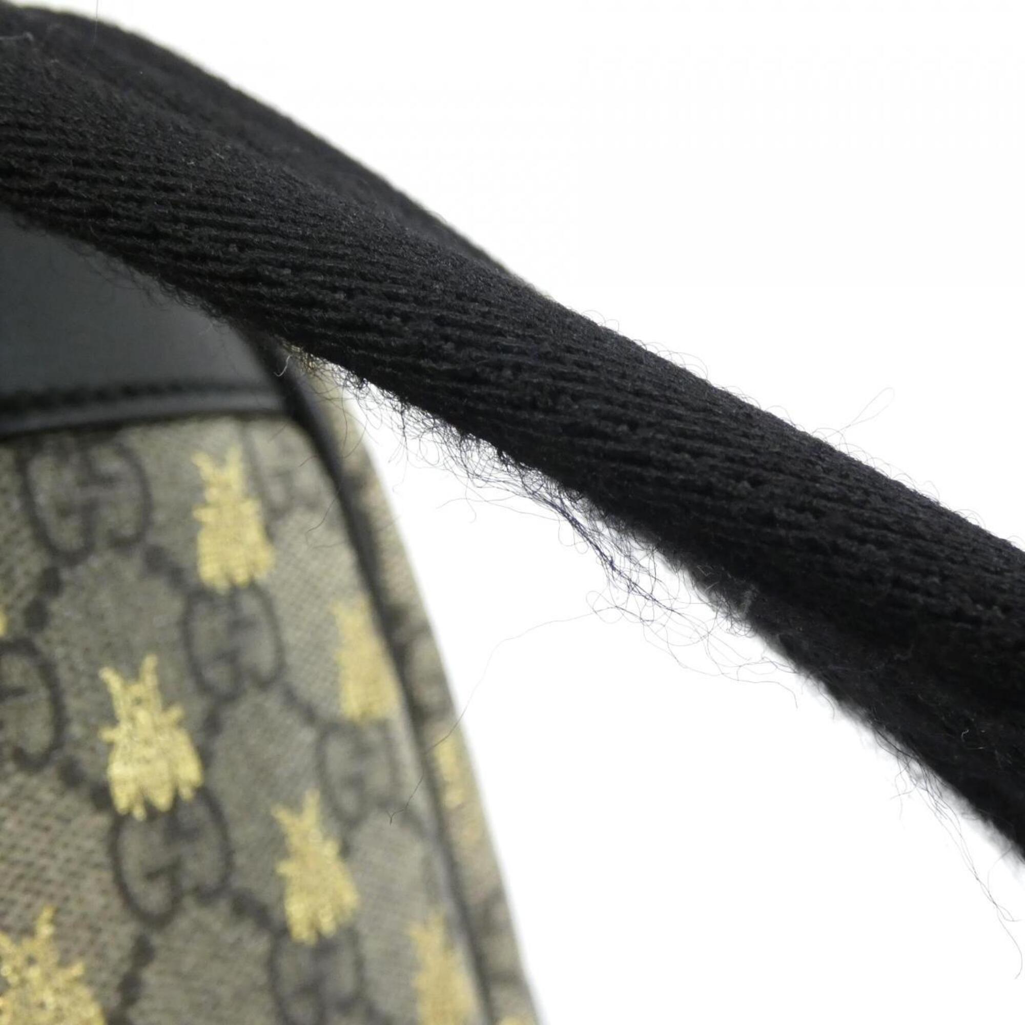 Gucci Beige Black Gg Supreme Backpack (Pre-Owned)