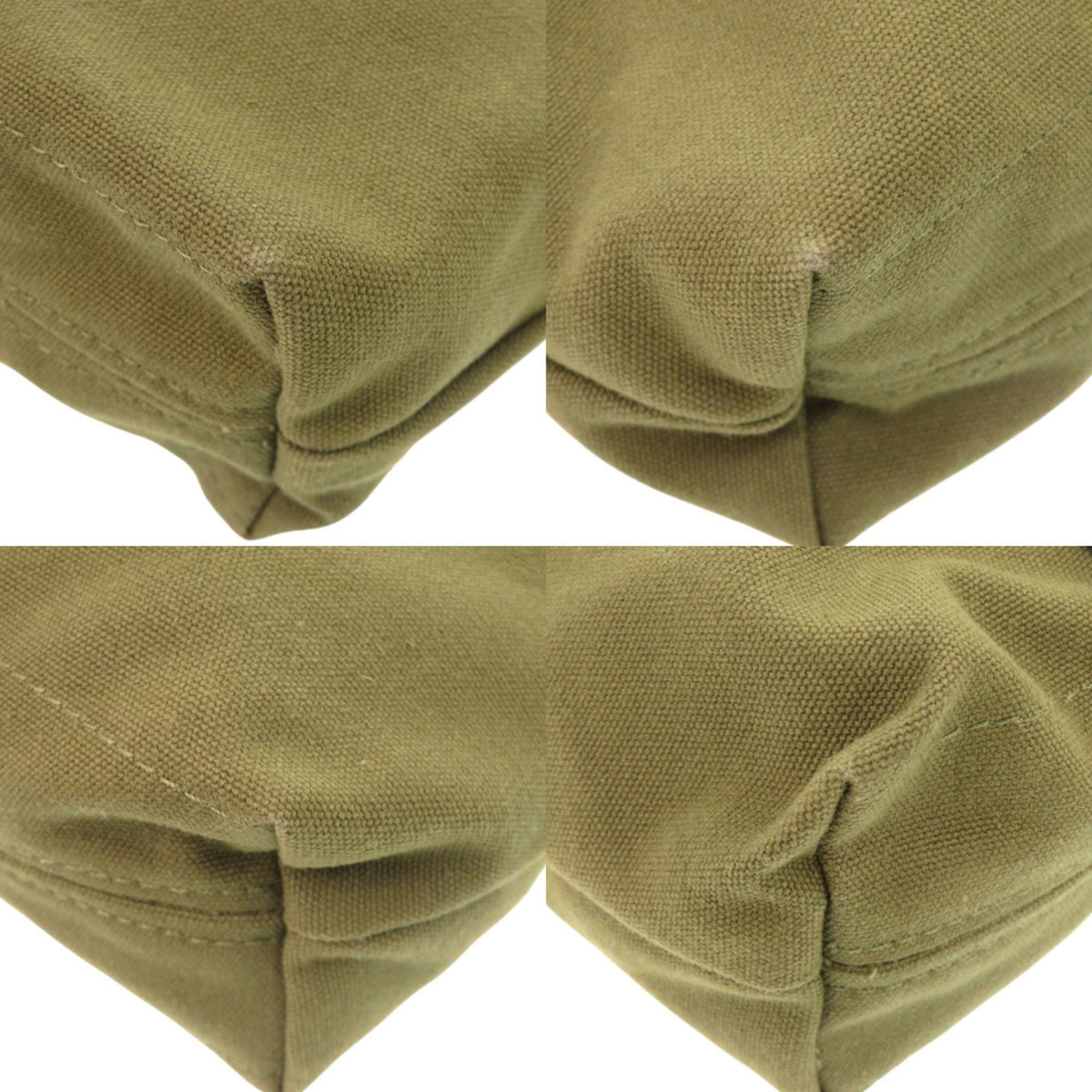 Hermes Khaki Cotton Tote Bag (Pre-Owned)