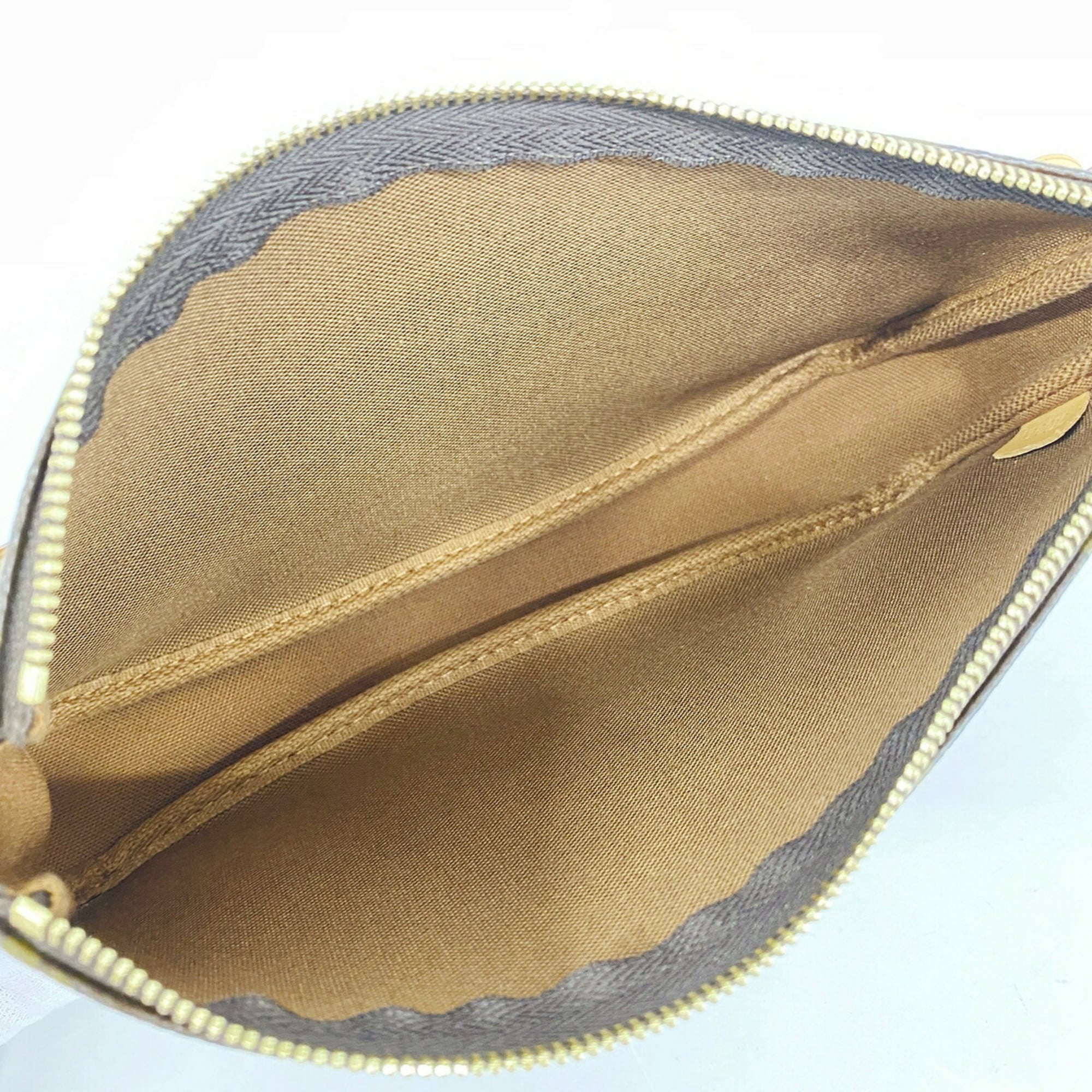 Louis Vuitton Brown Red Color Pouch (Pre-Owned)