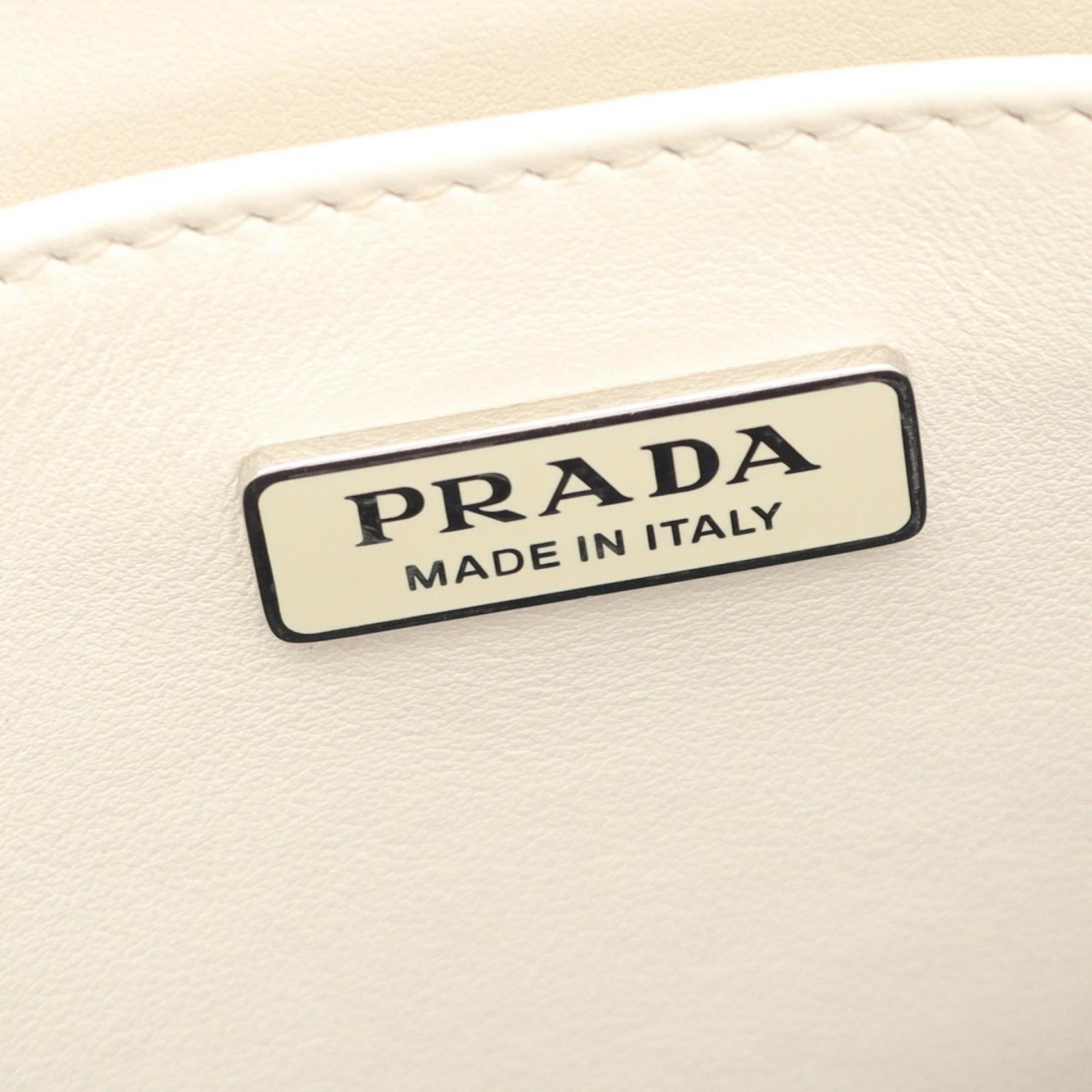 Prada White Leather Handbag (Pre-Owned)