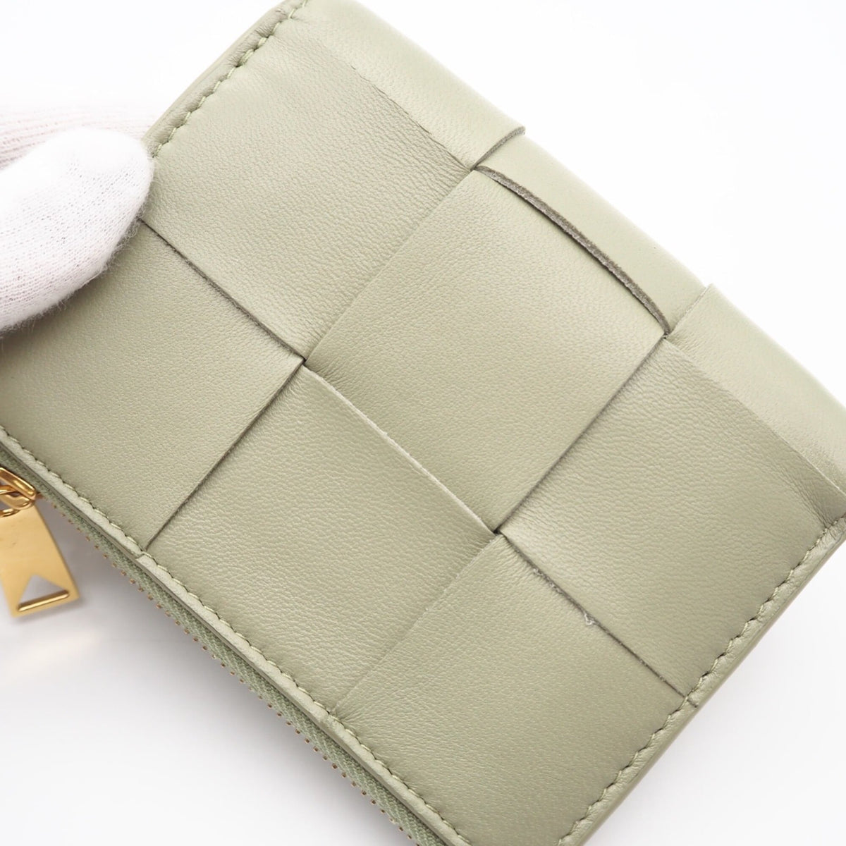 Bottega Veneta Beige Leather Wallet (Bi-Fold) (Pre-Owned)
