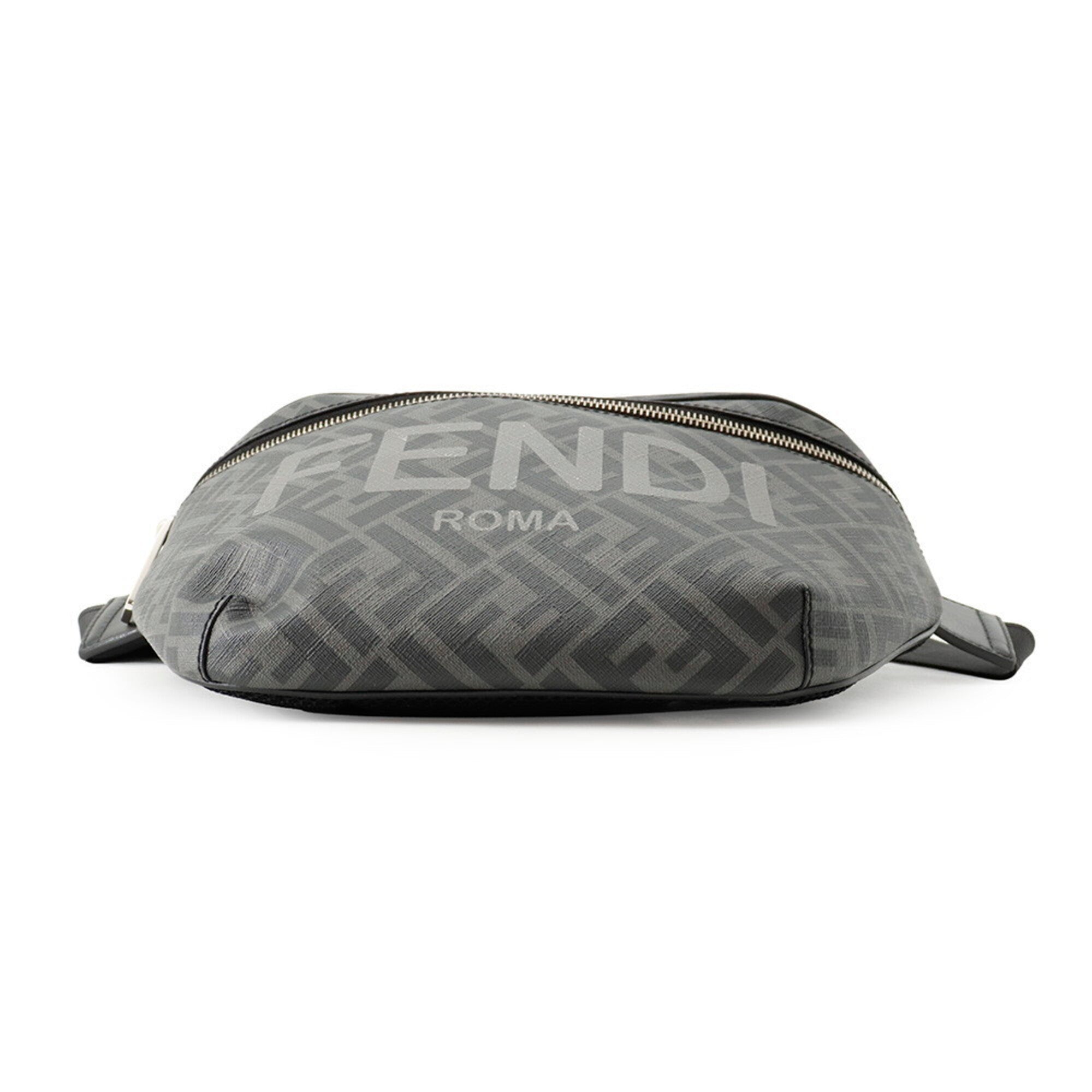 Fendi Zucca Gray Pvc Handbag Sling Bag (Pre-Owned)