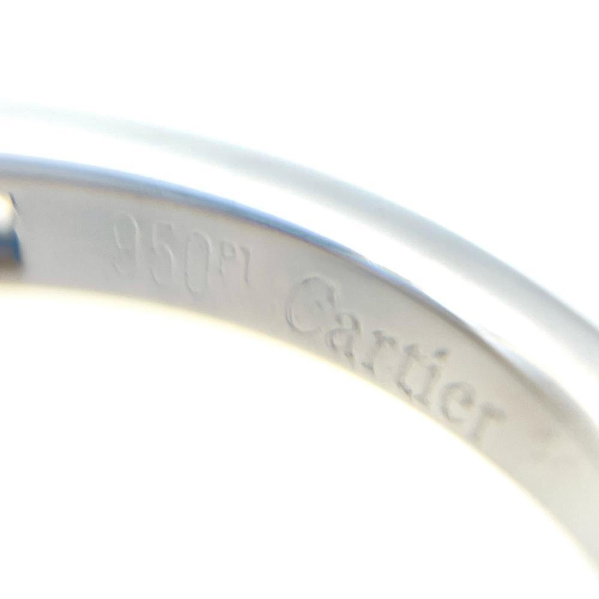 Cartier Platinum Platinum 950 Band Ring (Pre-Owned)