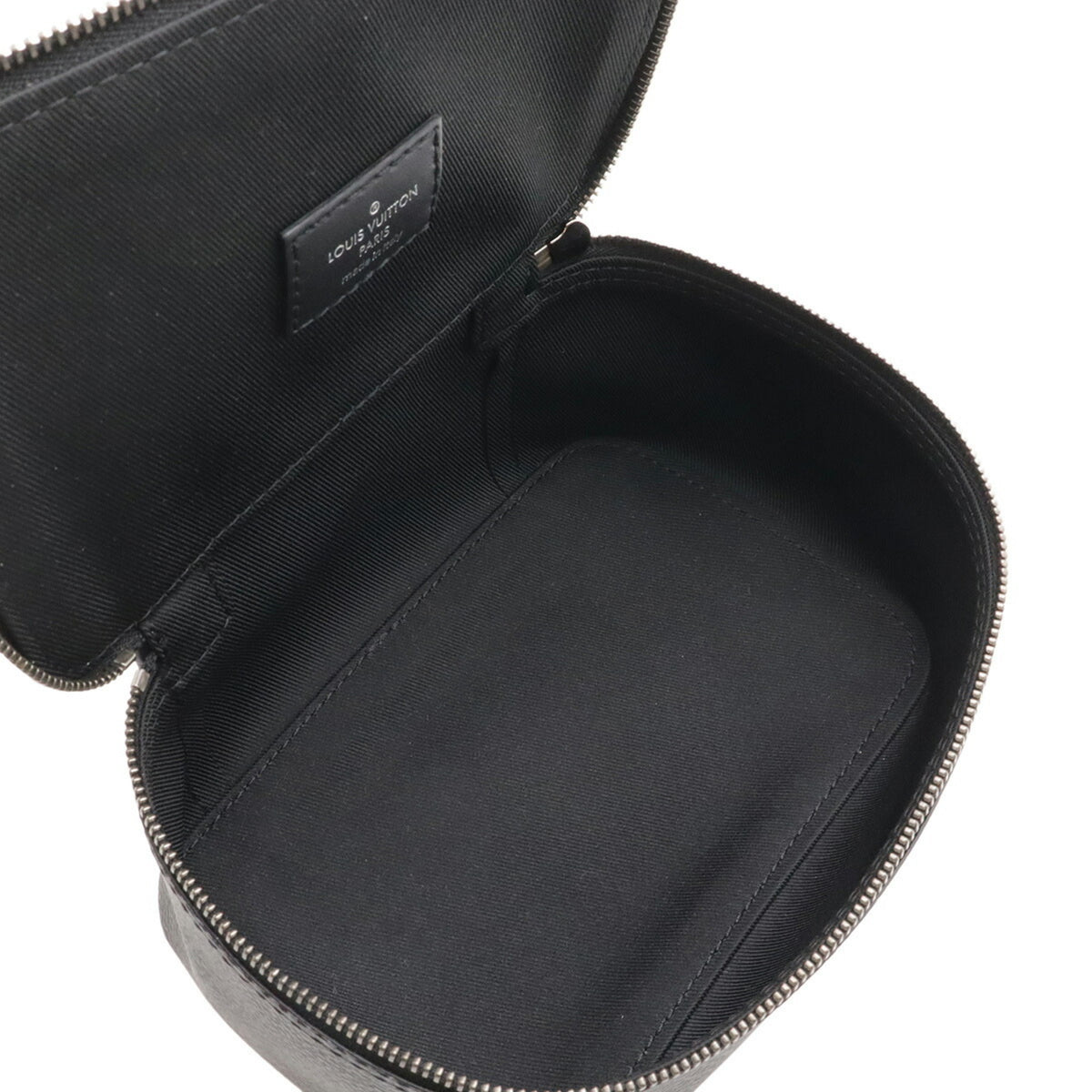 Louis Vuitton Black Gray Monogram Eclipse Canvas Leather Pouch (Pre-Owned)