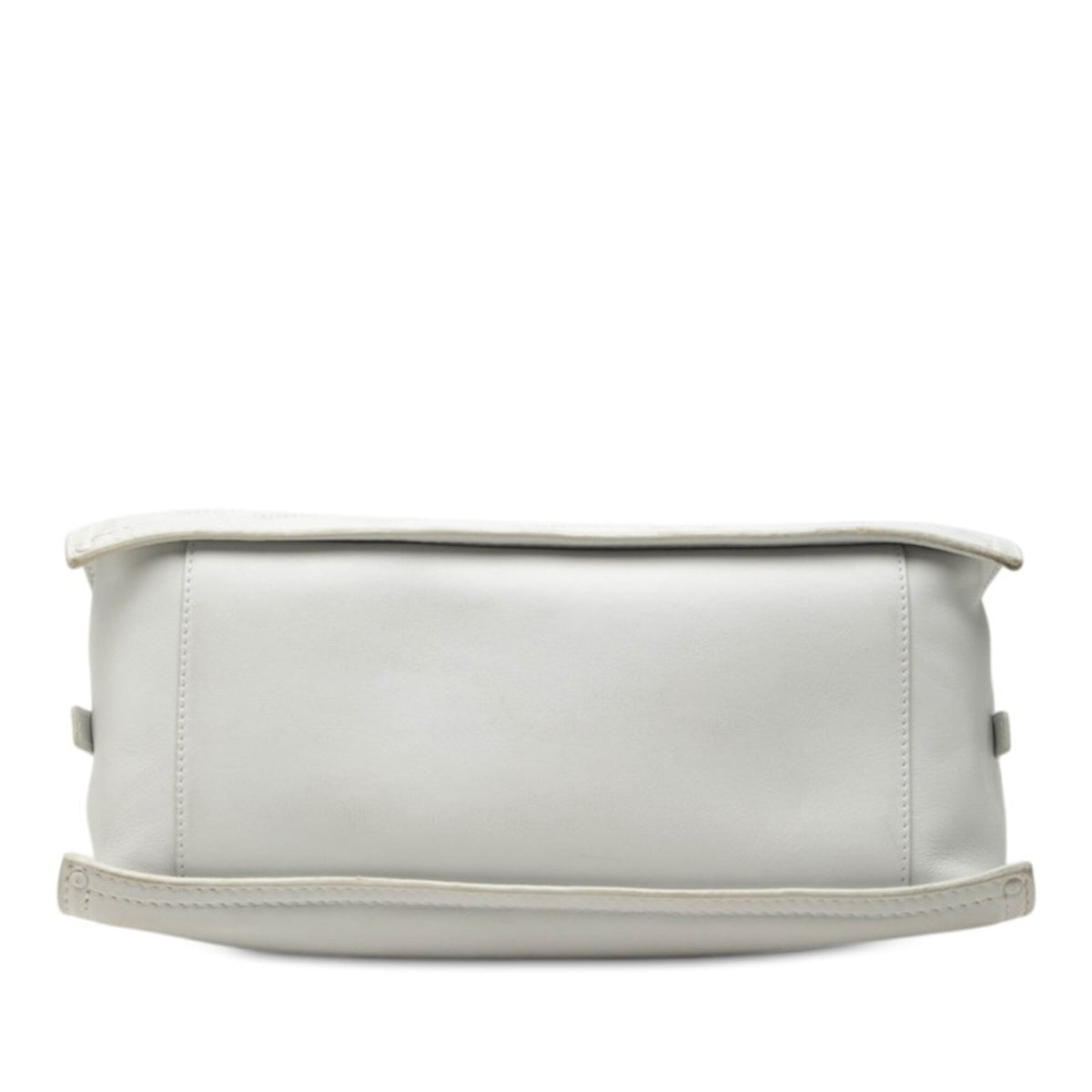 Loewe White Leather Shoulder Bag Tote Bag (Pre-Owned)