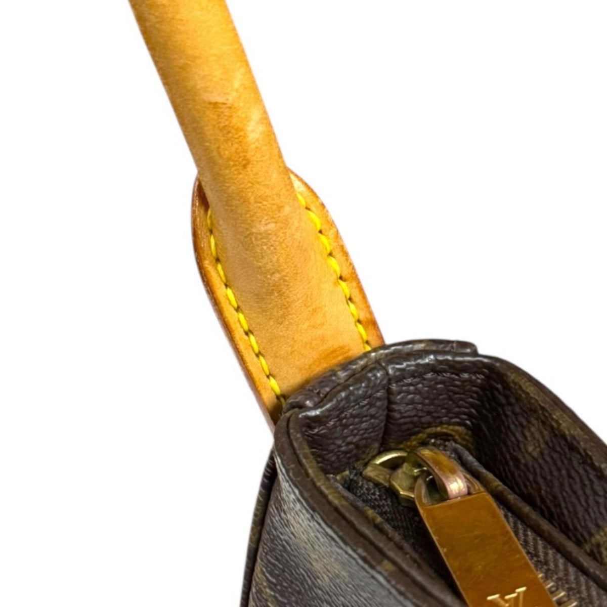 Louis Vuitton Brown Monogram Canvas Shoulder Bag (Pre-Owned)