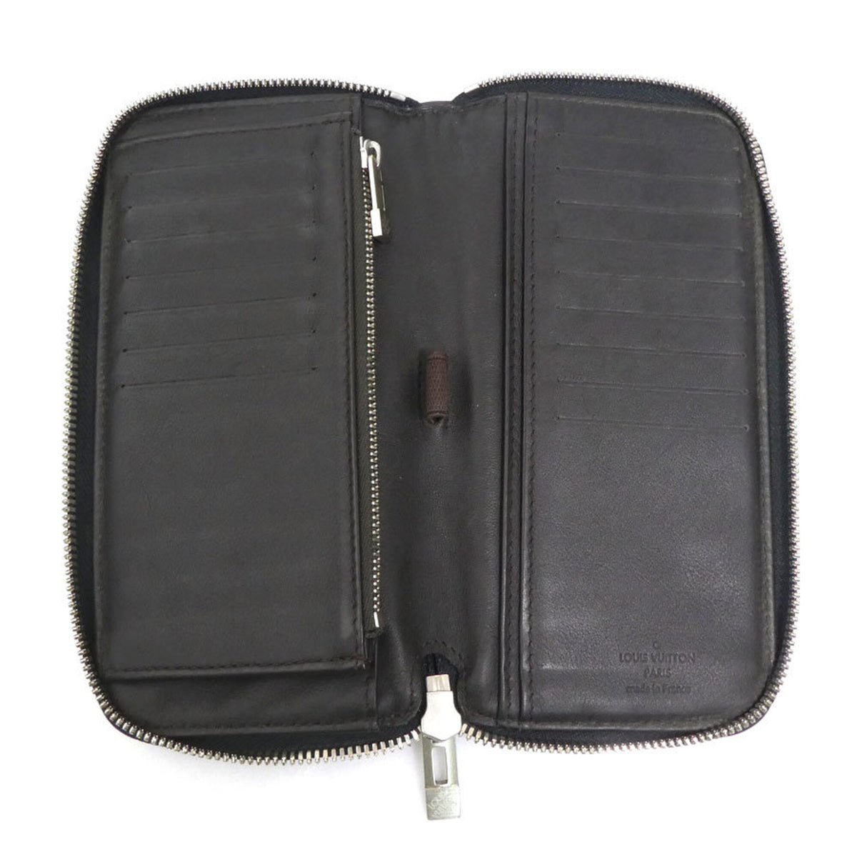 Louis Vuitton Noir Canvas Long Wallet (Bi-Fold) (Pre-Owned)