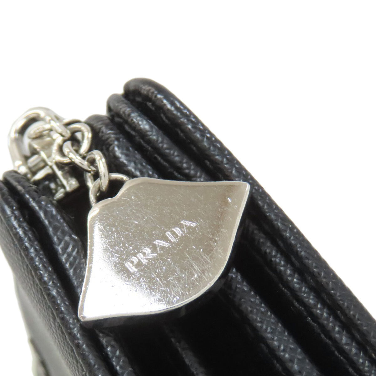 Prada Saffiano Black Leather Wallet (Bi-Fold) (Pre-Owned)