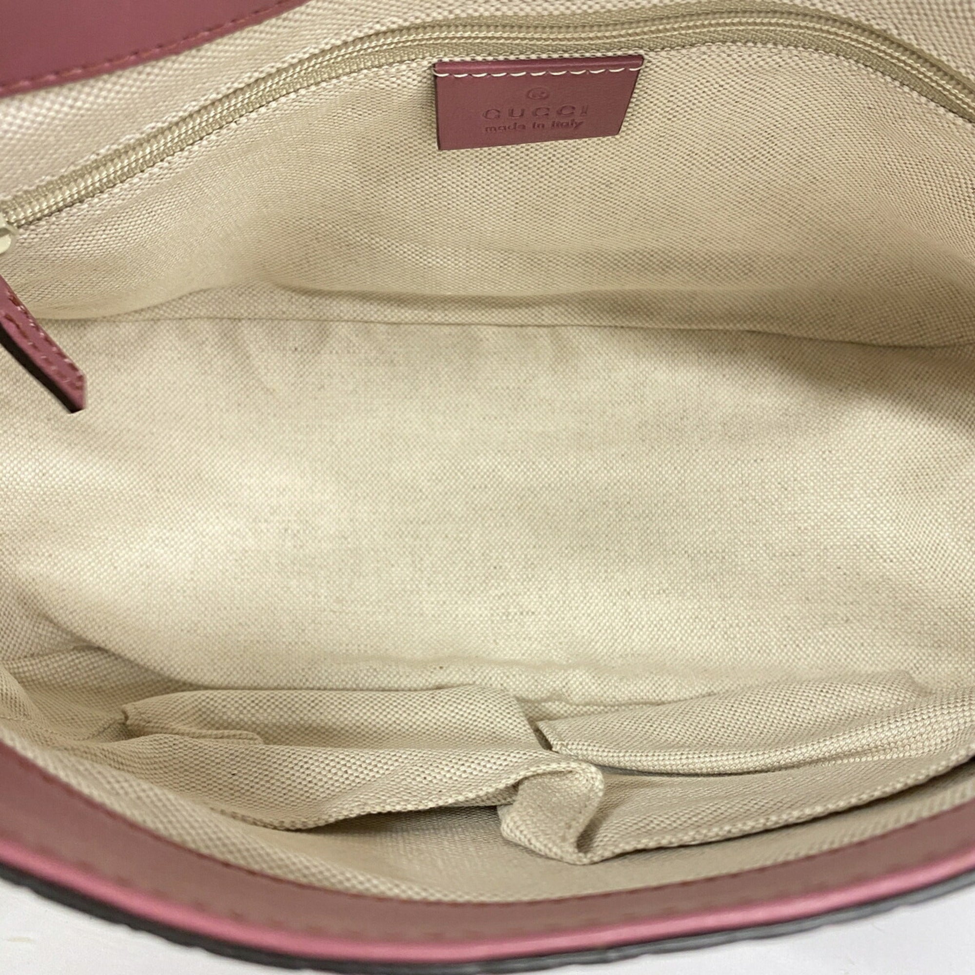 Gucci Pink Leather Shoulder Bag (Pre-Owned)