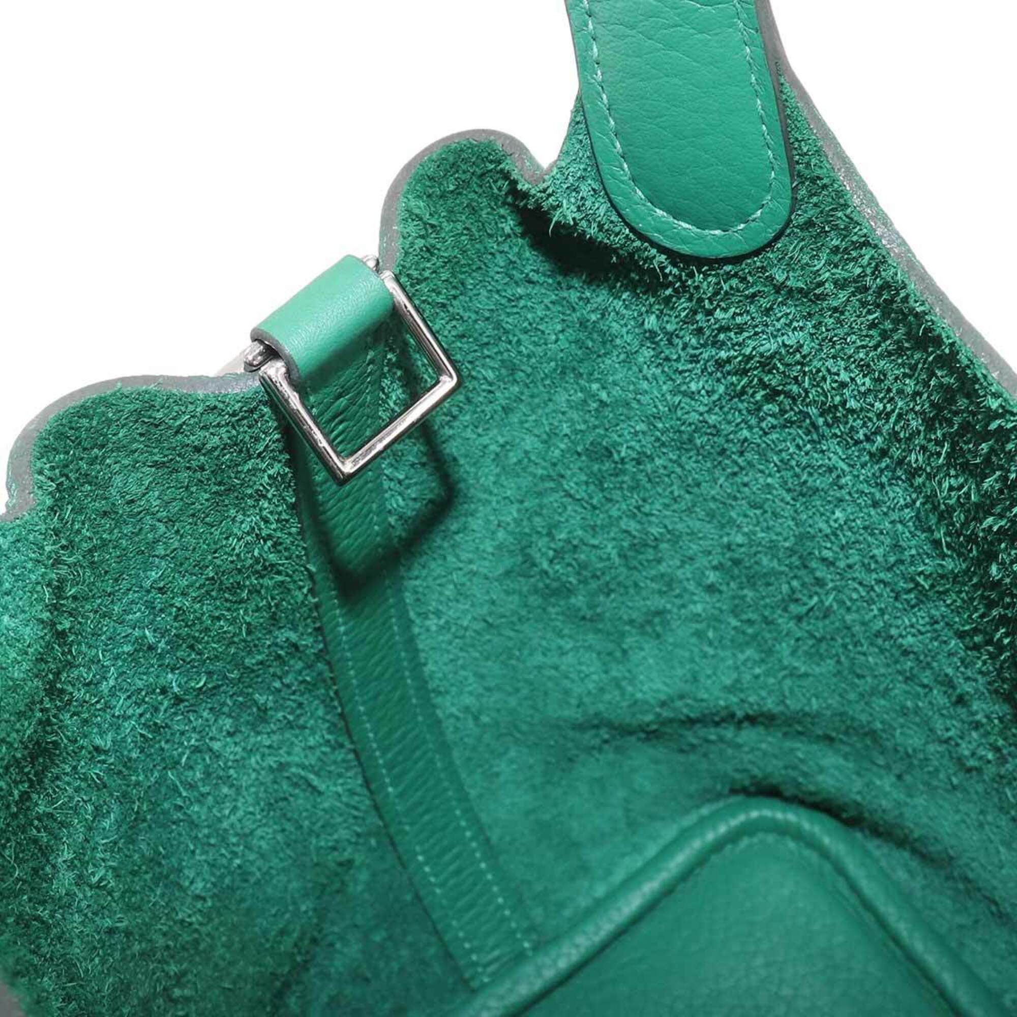 Piko Green Leather Handbag (Pre-Owned)