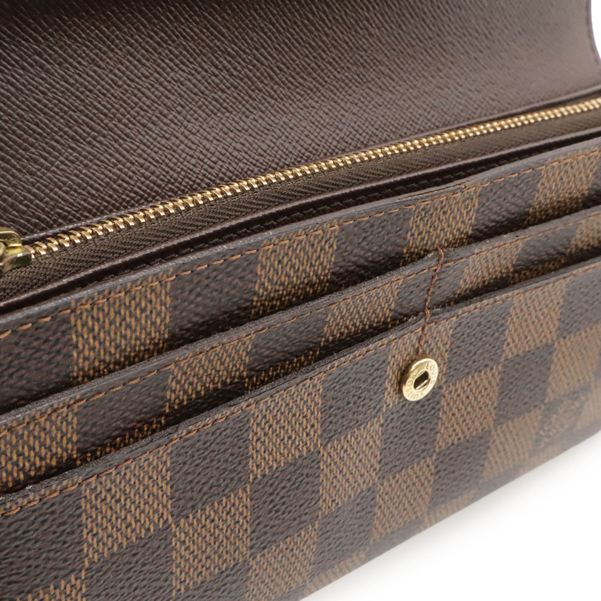 Louis Vuitton Brown Damier Canvas Damier Canvas Pvc Long Wallet (Bi-Fold) (Pre-Owned)