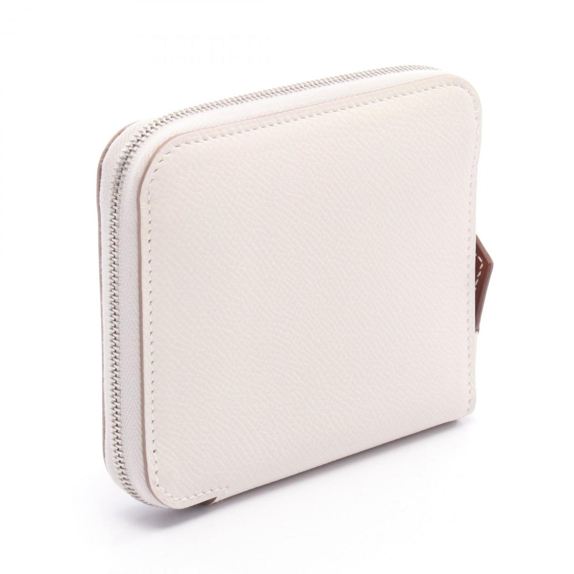 Hermes White Leather Wallet (Bi-Fold) (Pre-Owned)