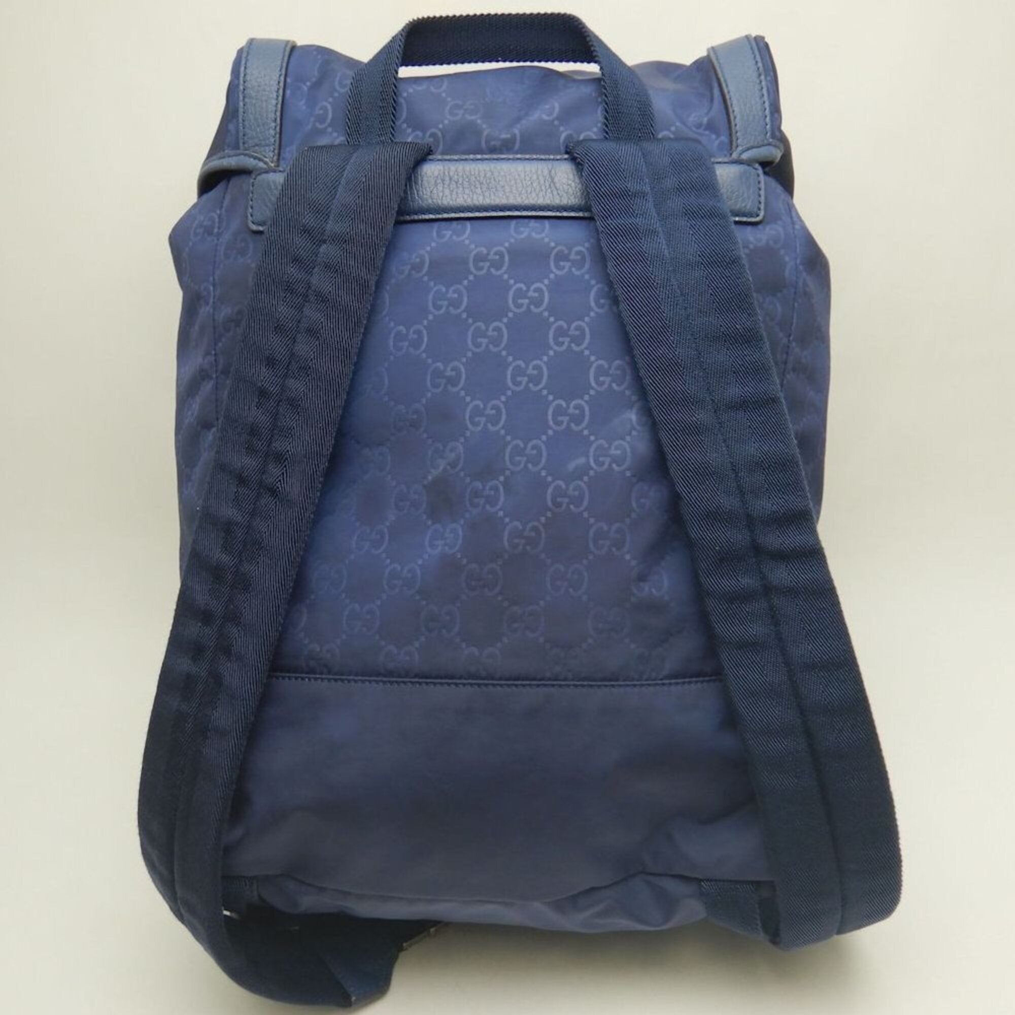 Gucci Navy Nylon Backpack (Pre-Owned)