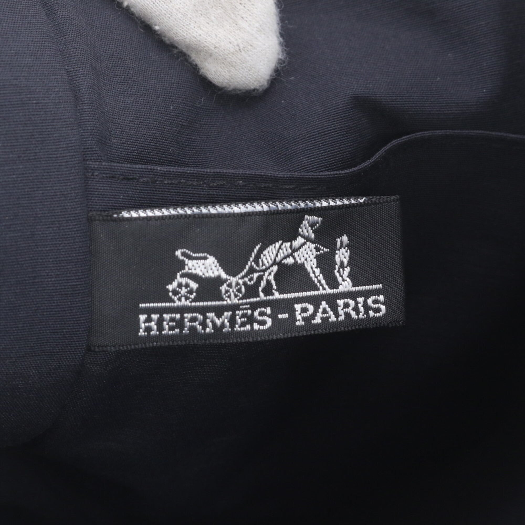Hermes Black Gray Clutch Bag Pouch (Pre-Owned)