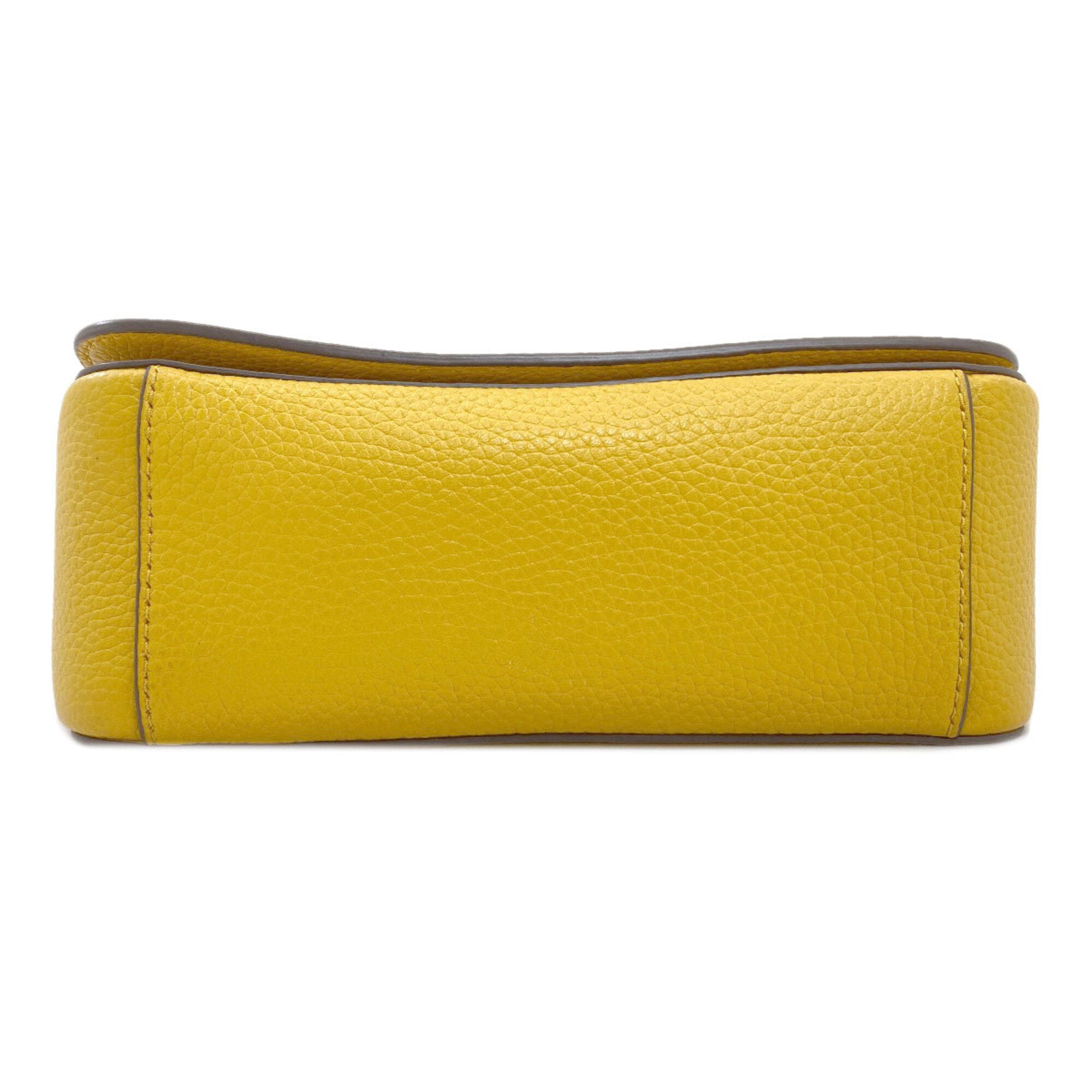 Tory Burch Yellow Leather Shoulder Bag (Pre-Owned)