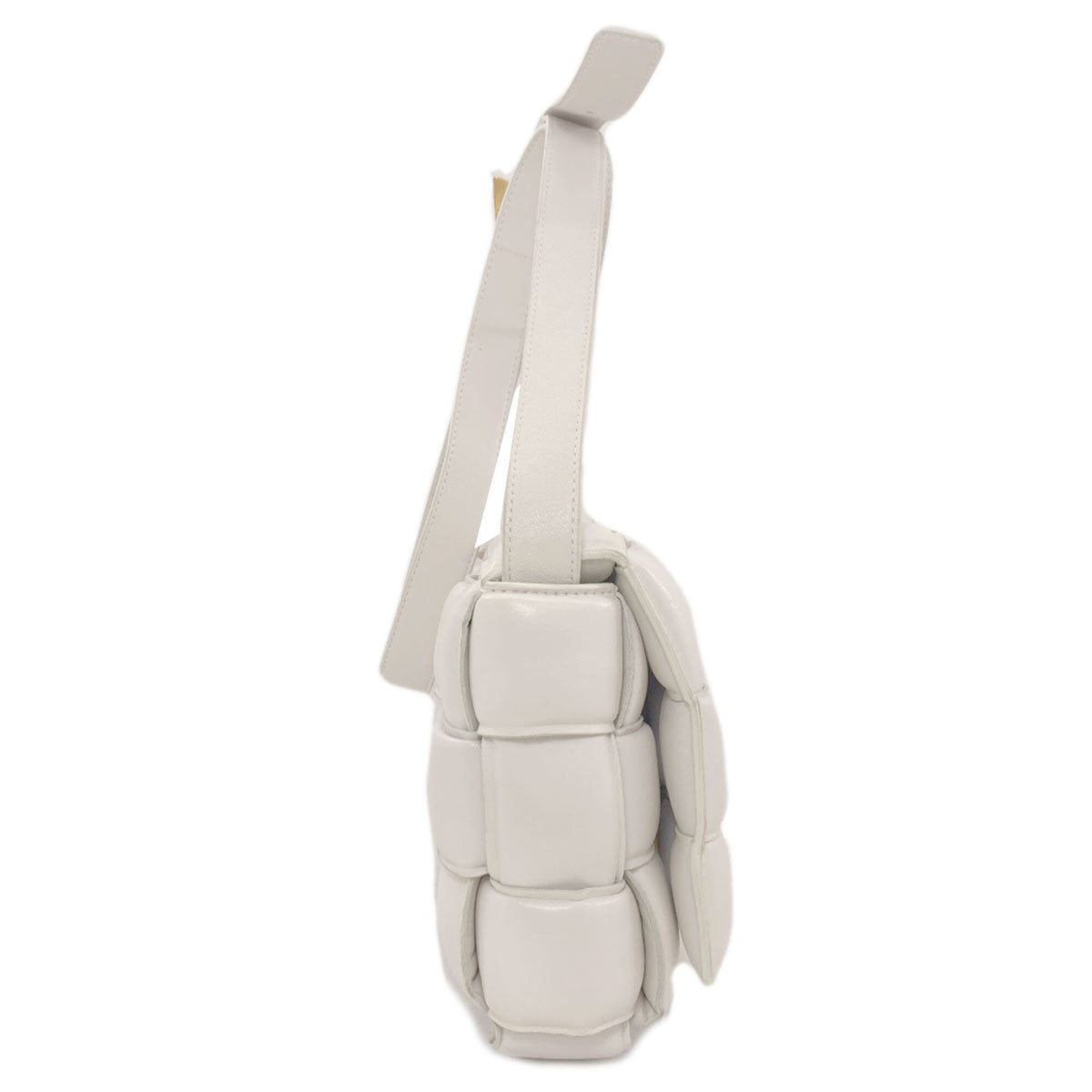 Bottega Veneta White Leather Shoulder Bag (Pre-Owned)