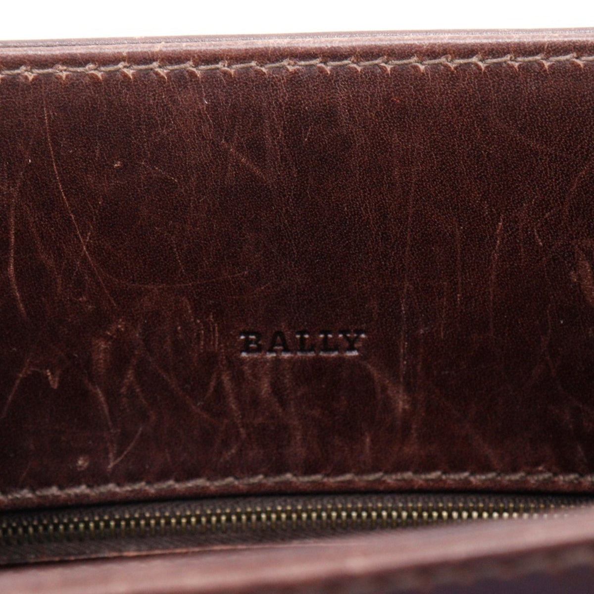Bally Brown Leather Tote Bag (Pre-Owned)
