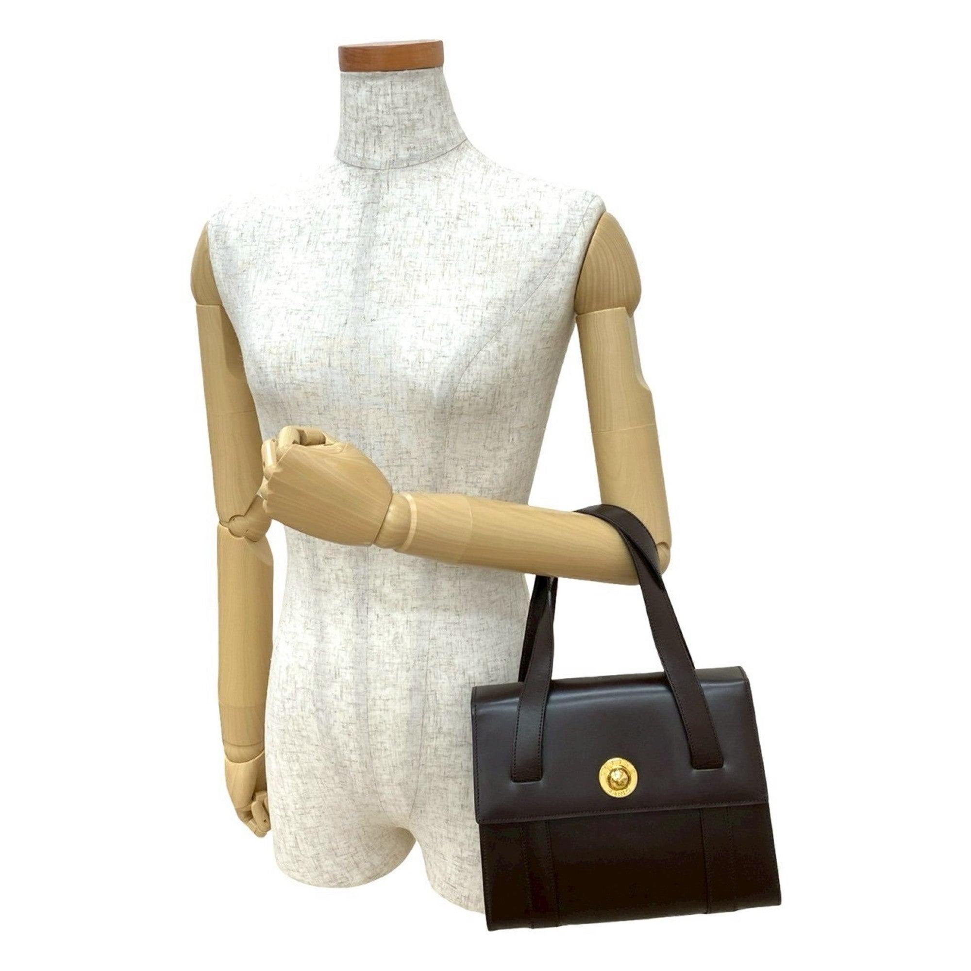 Celine Brown Leather Handbag Tote Bag (Pre-Owned)