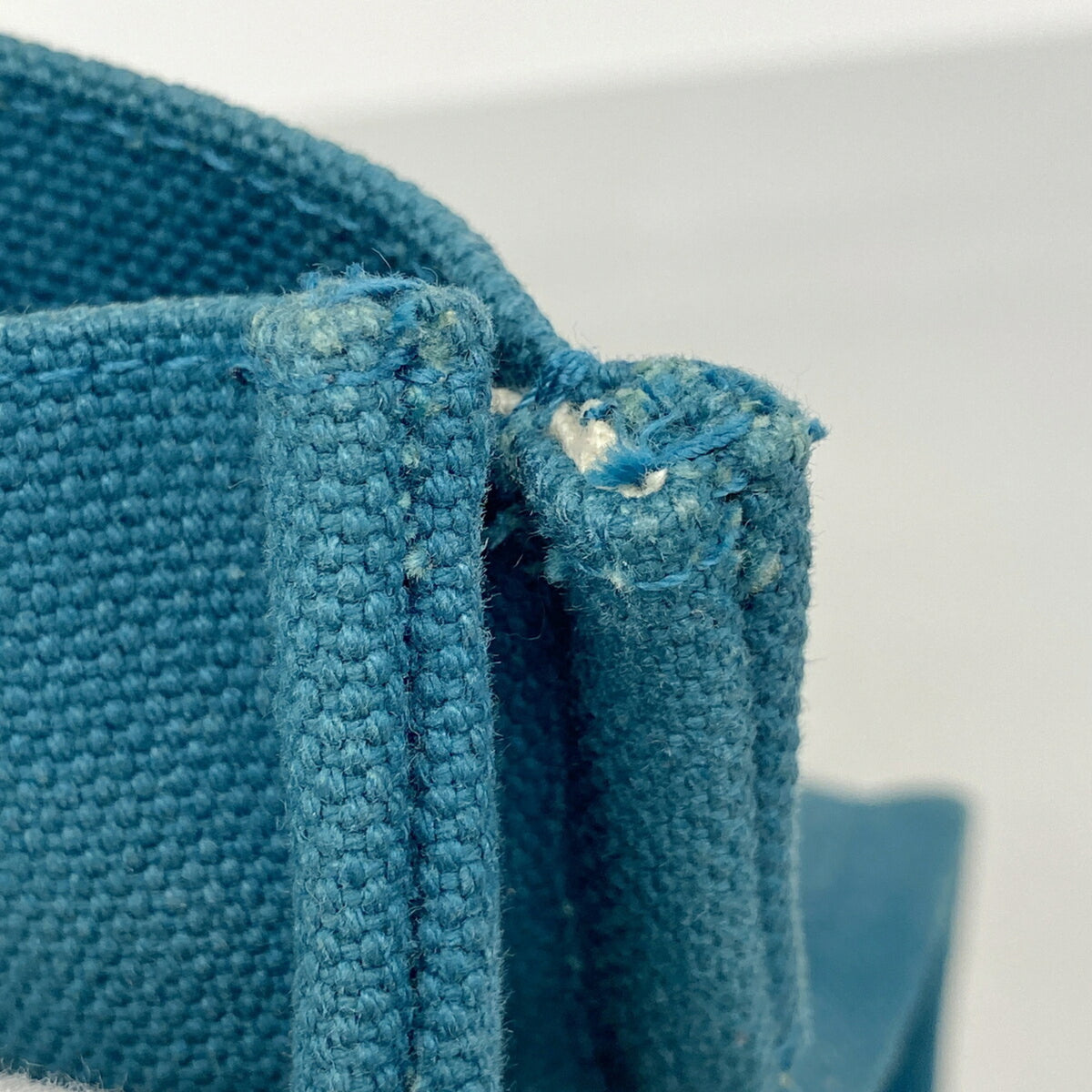 Hermes Blue Canvas Tote Bag (Pre-Owned)