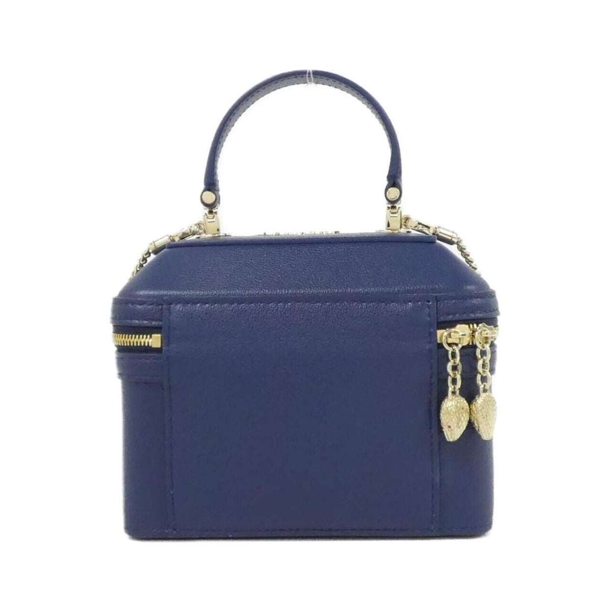 Bvlgari Navy Leather Handbag (Pre-Owned)