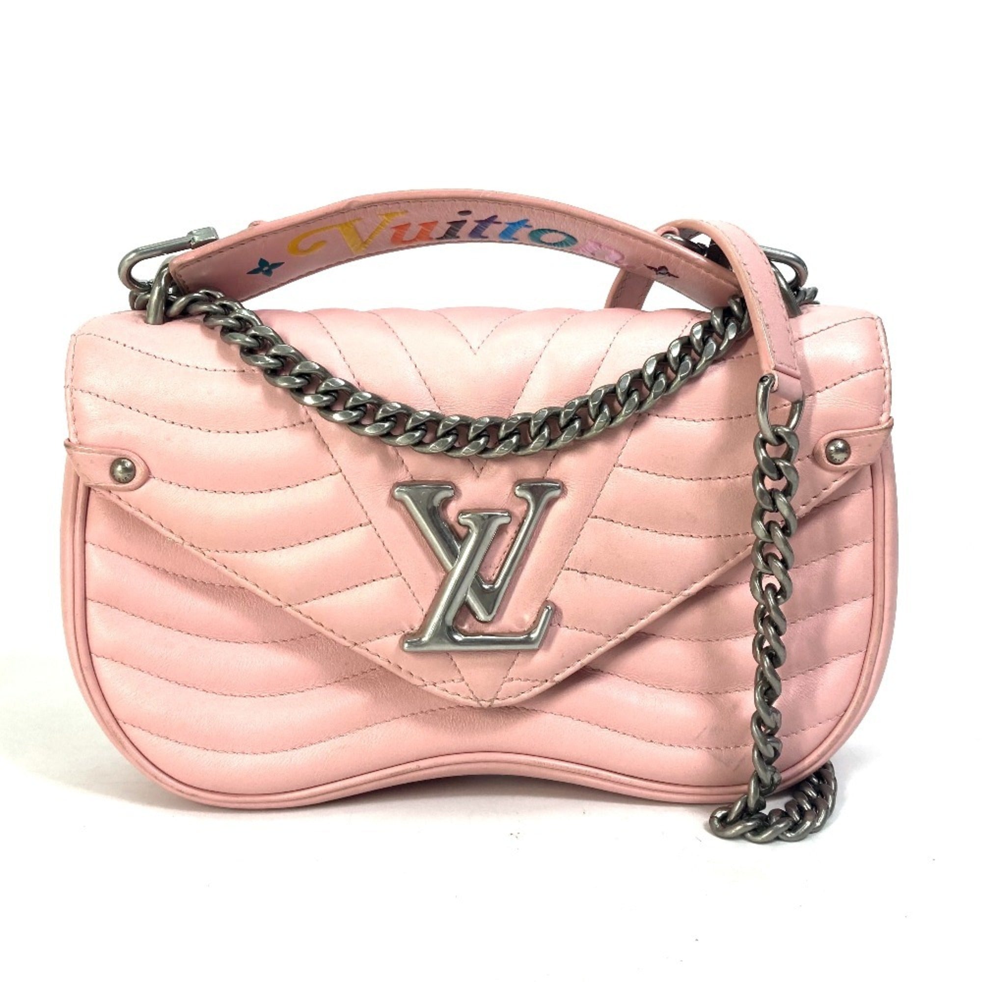 Louis Vuitton Pink Leather Handbag Shoulder Bag (Pre-Owned)