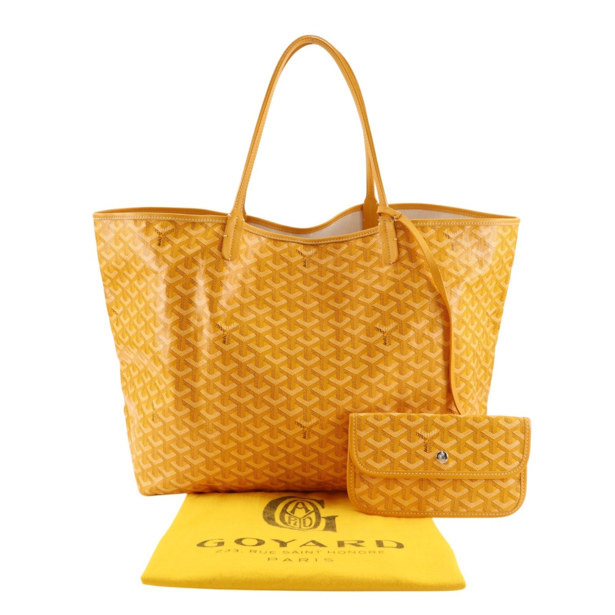 Goyard Saint Louis Yellow Pvc Tote Bag (Pre-Owned)