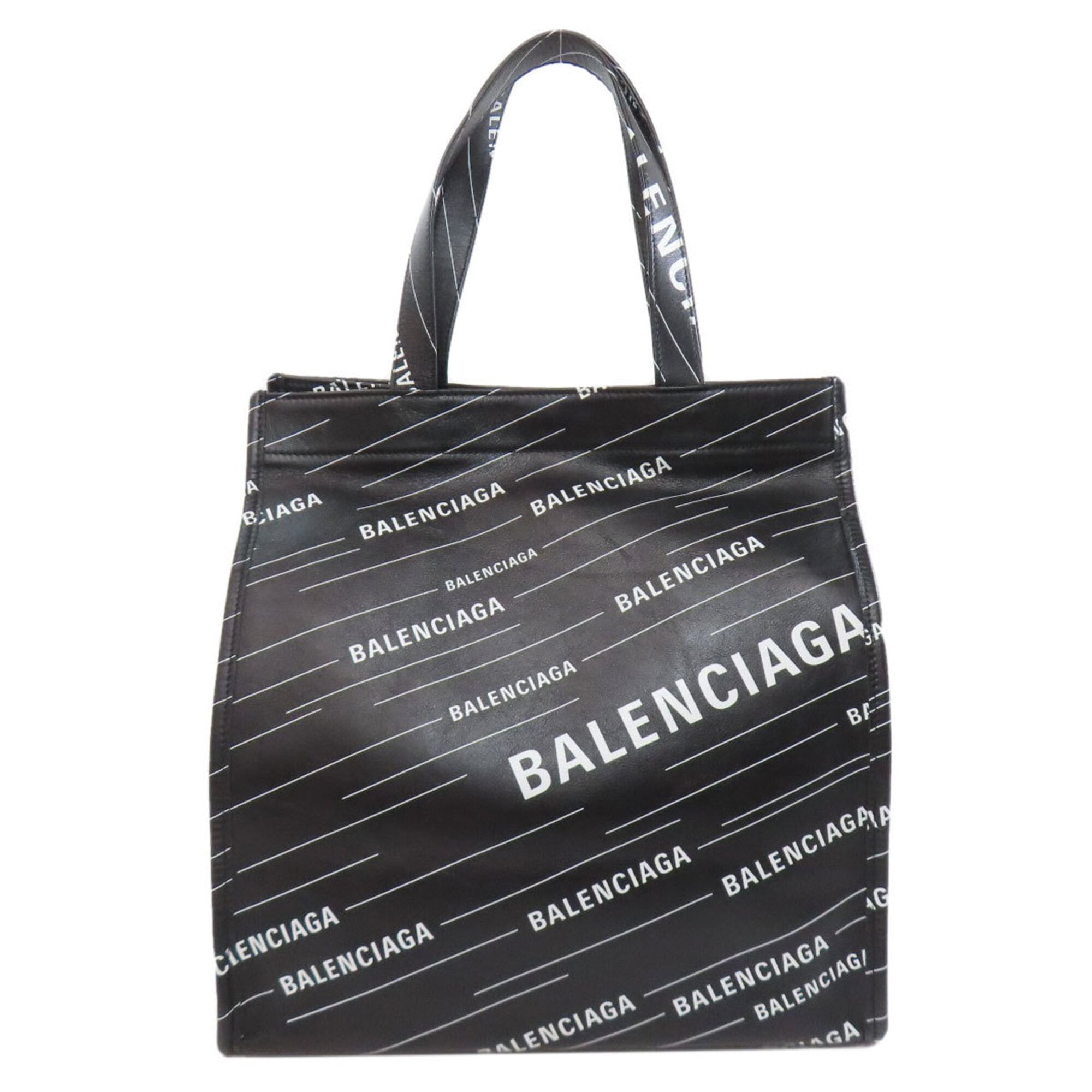 Balenciaga Black Leather Tote Bag (Pre-Owned)