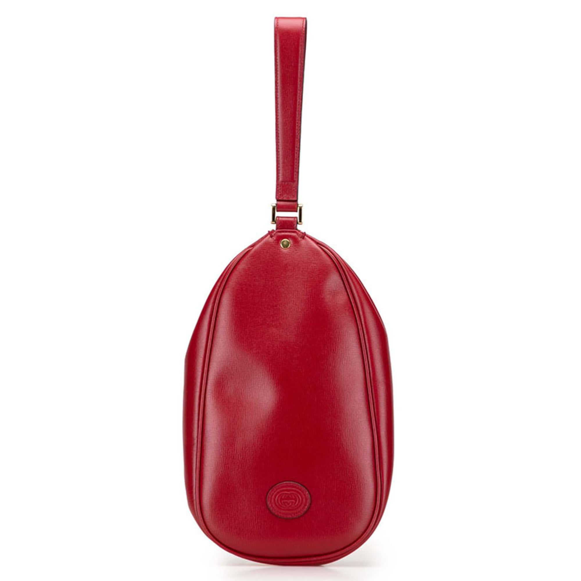Gucci Red Color Leather Clutch Bag (Pre-Owned)